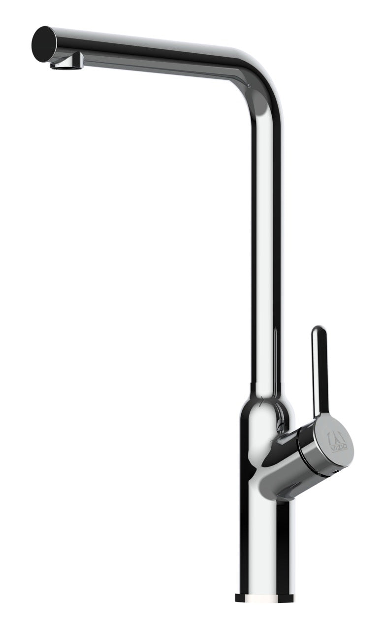 Kitchen Tap, Single lever, BOD, with 360° swivel L-Spout, Chrome