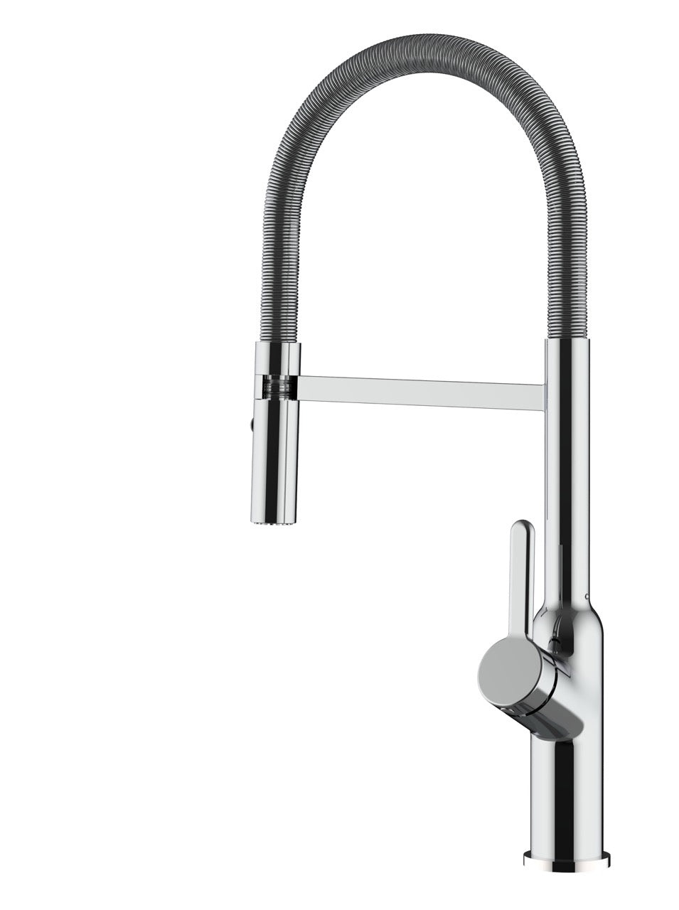 Kitchen Tap, Single lever, BOD, with 360° swivel spout and 2-jets removable Spray, Chrome