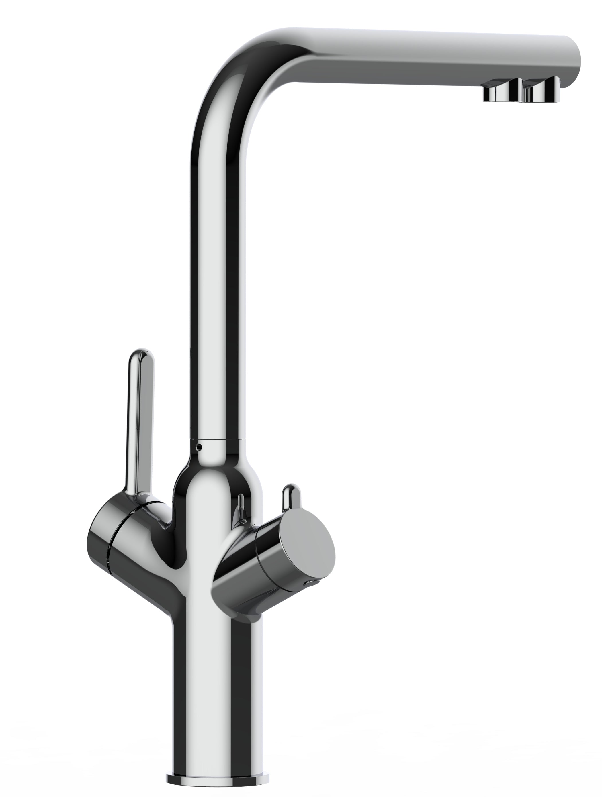 4 Way Kitchen Filter Tap, BOD, with 360° Swivel L-Spout, Chrome