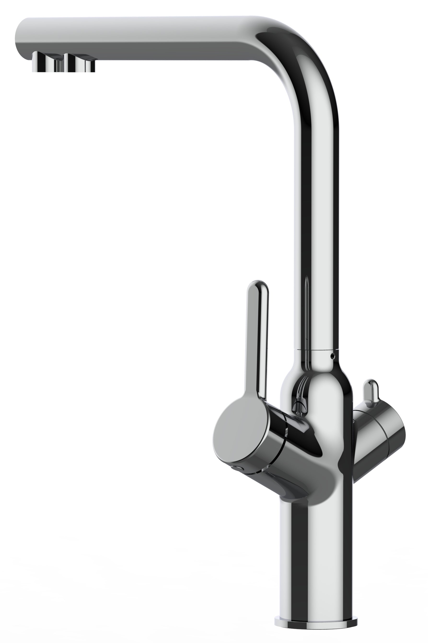 4 Way Kitchen Filter Tap, BOD, with 360° Swivel L-Spout, Chrome