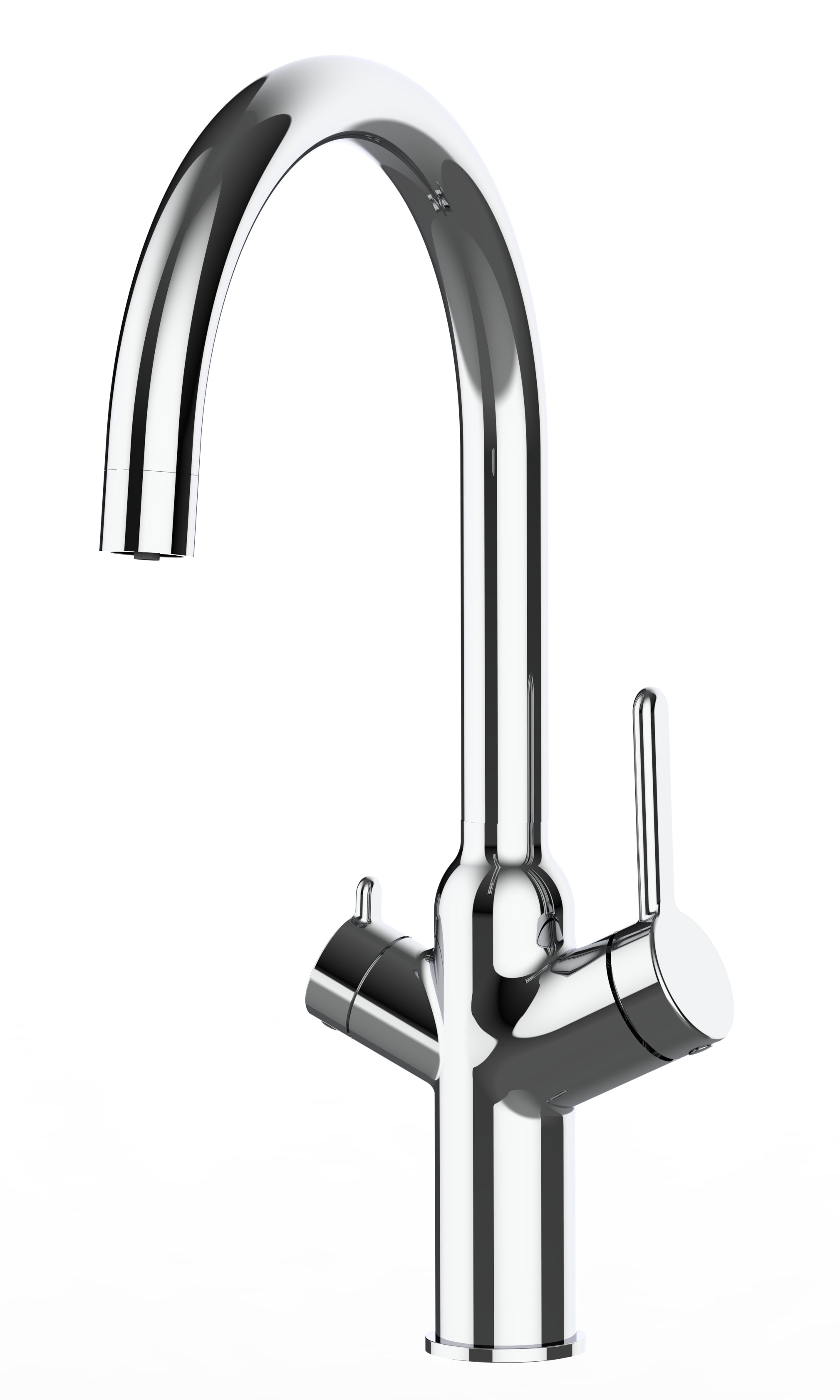3 Way Kitchen Filter Tap, BOD, with 360° Swivel U-Spout, Chrome