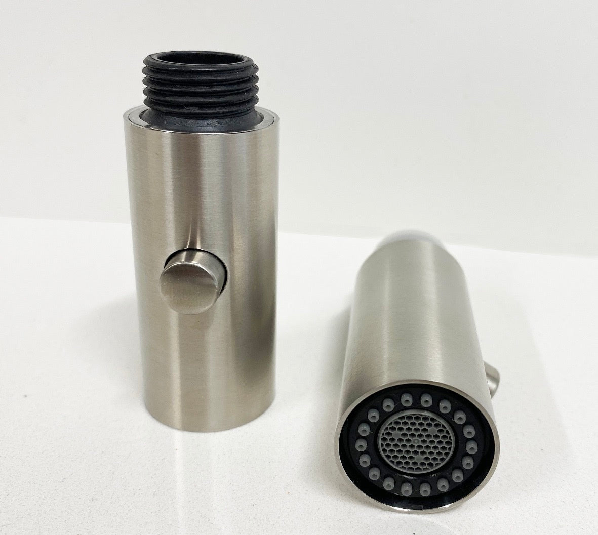 2-jets Spray, Brushed Stainless Steel, for VIZIO Kitchen Taps with removable Spray