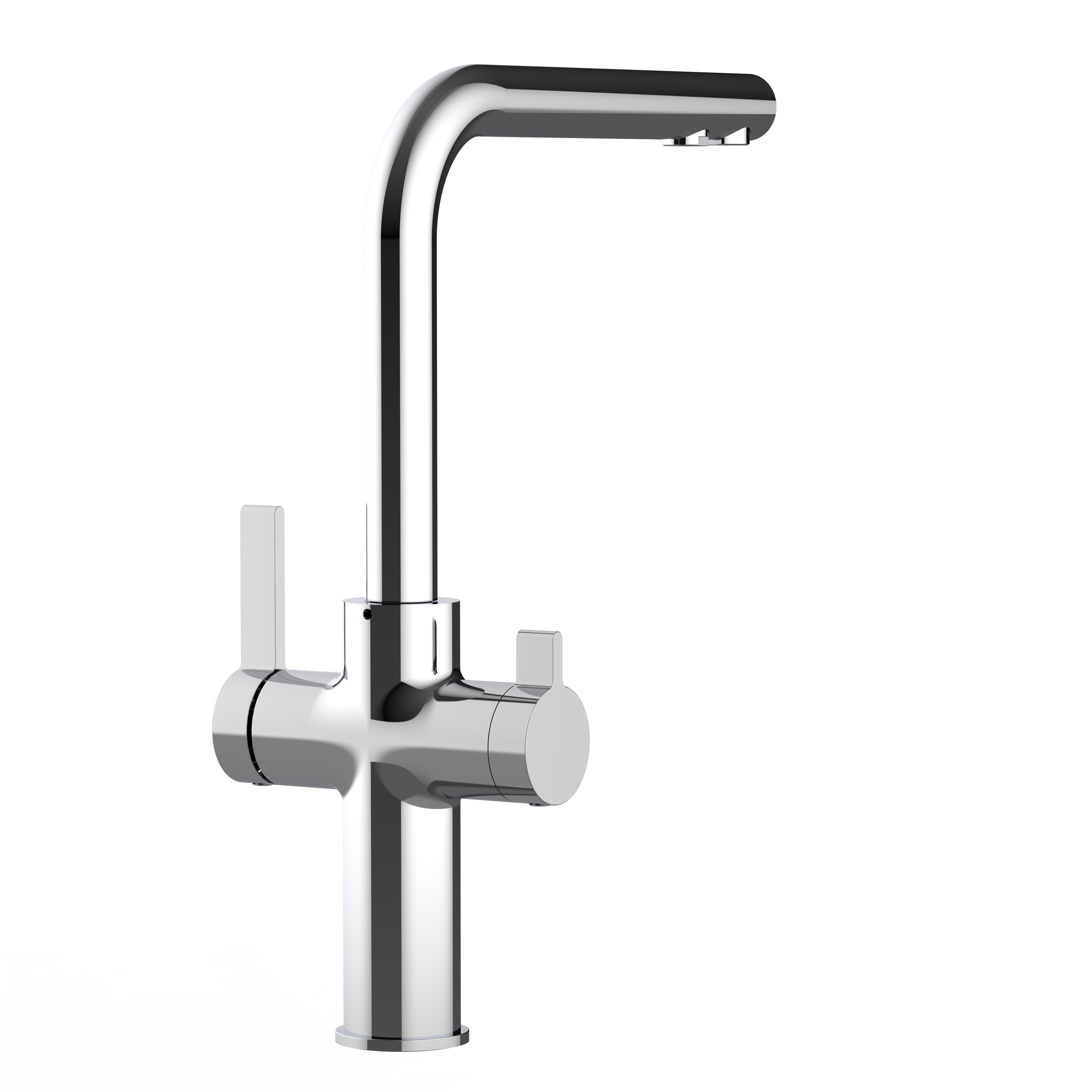 3 Way Kitchen Filter Tap, FC, with 360° Swivel L-Spout, Chrome