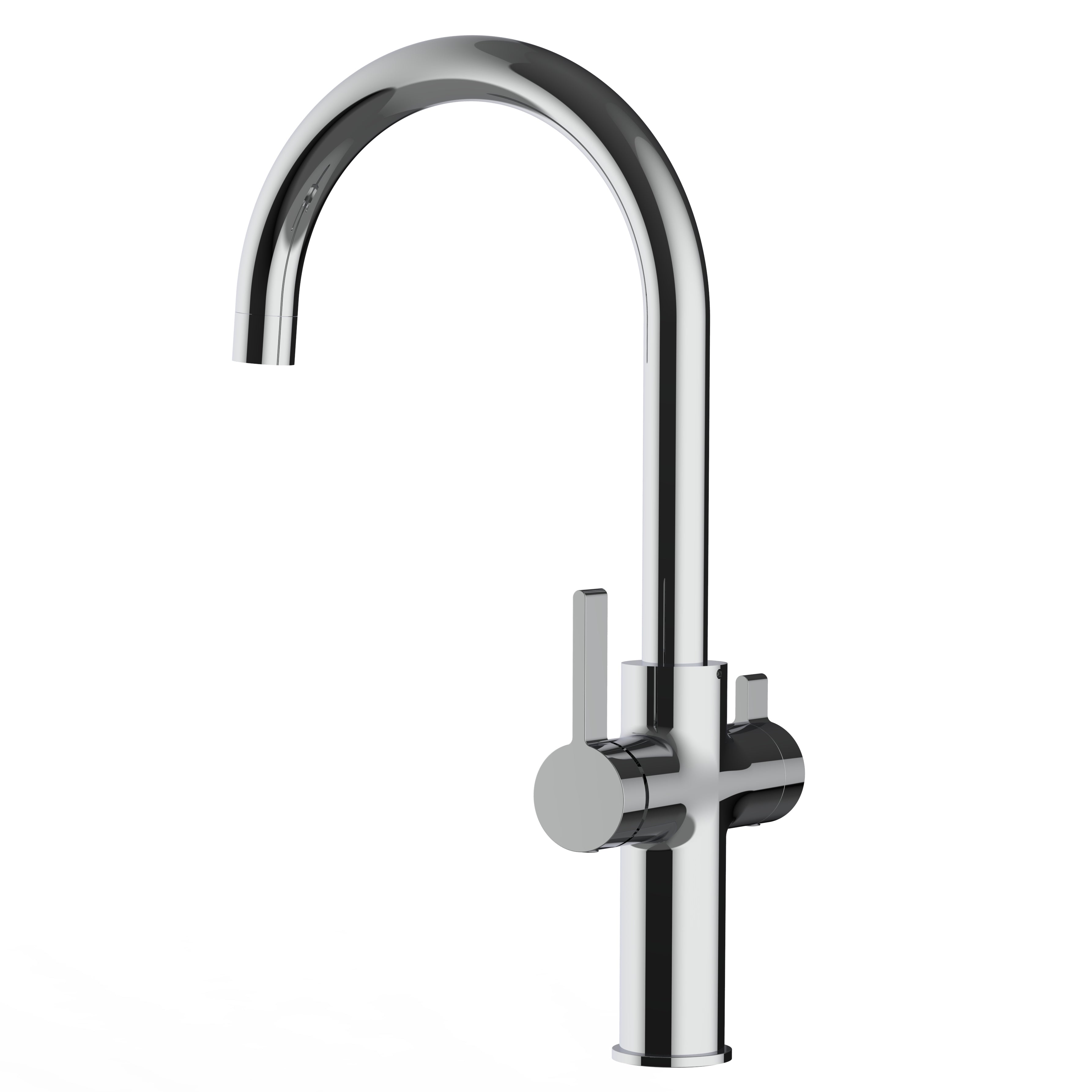 3 Way Kitchen Filter Tap, FC, with 360° Swivel U-Spout, Chrome