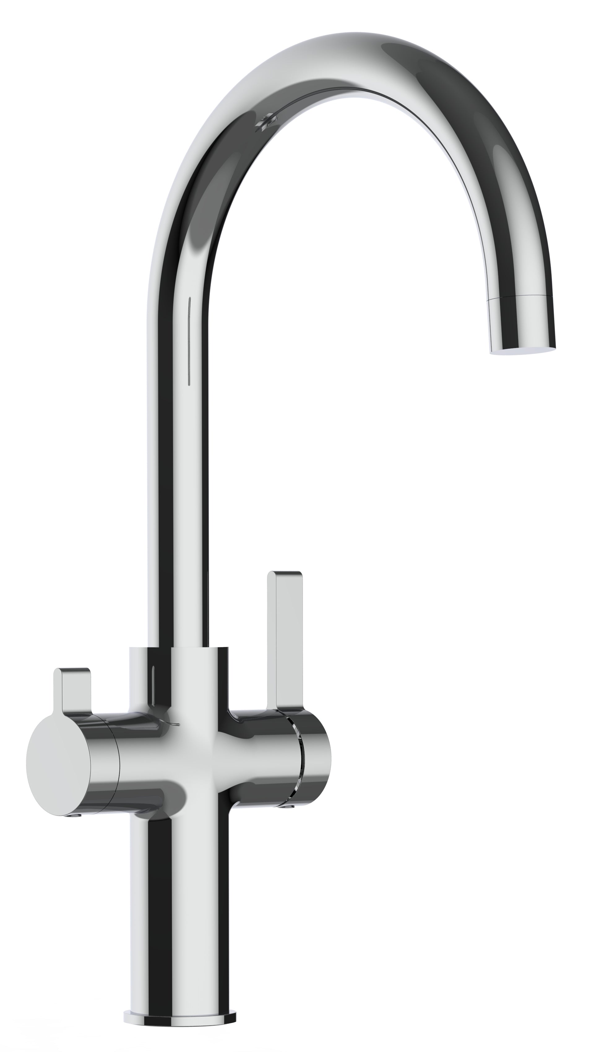 3 Way Kitchen Filter Tap, FC, with 360° Swivel U-Spout, Chrome