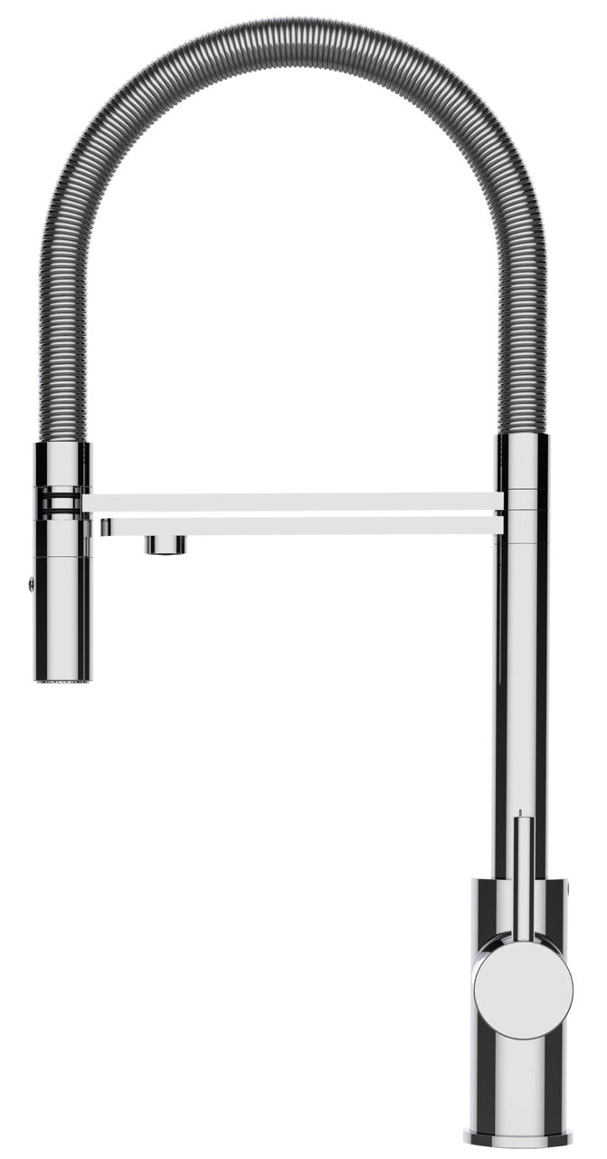3 Way Kitchen Filter Tap, FL, with 360° swivel spout and 2-jets removable Spray, Chrome