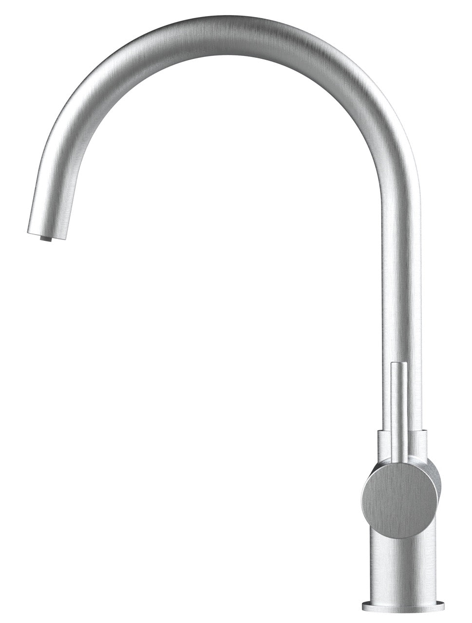3 Way Kitchen Filter Tap in Solid STAINLESS STEEL, with 360° Swivel U-Spout, Brushed
