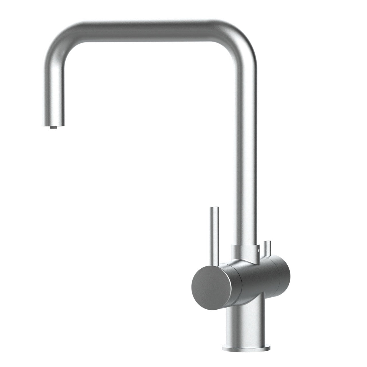 3 Way Kitchen Filter Tap in Solid STAINLESS STEEL, with 360° Swivel N-Spout, Brushed