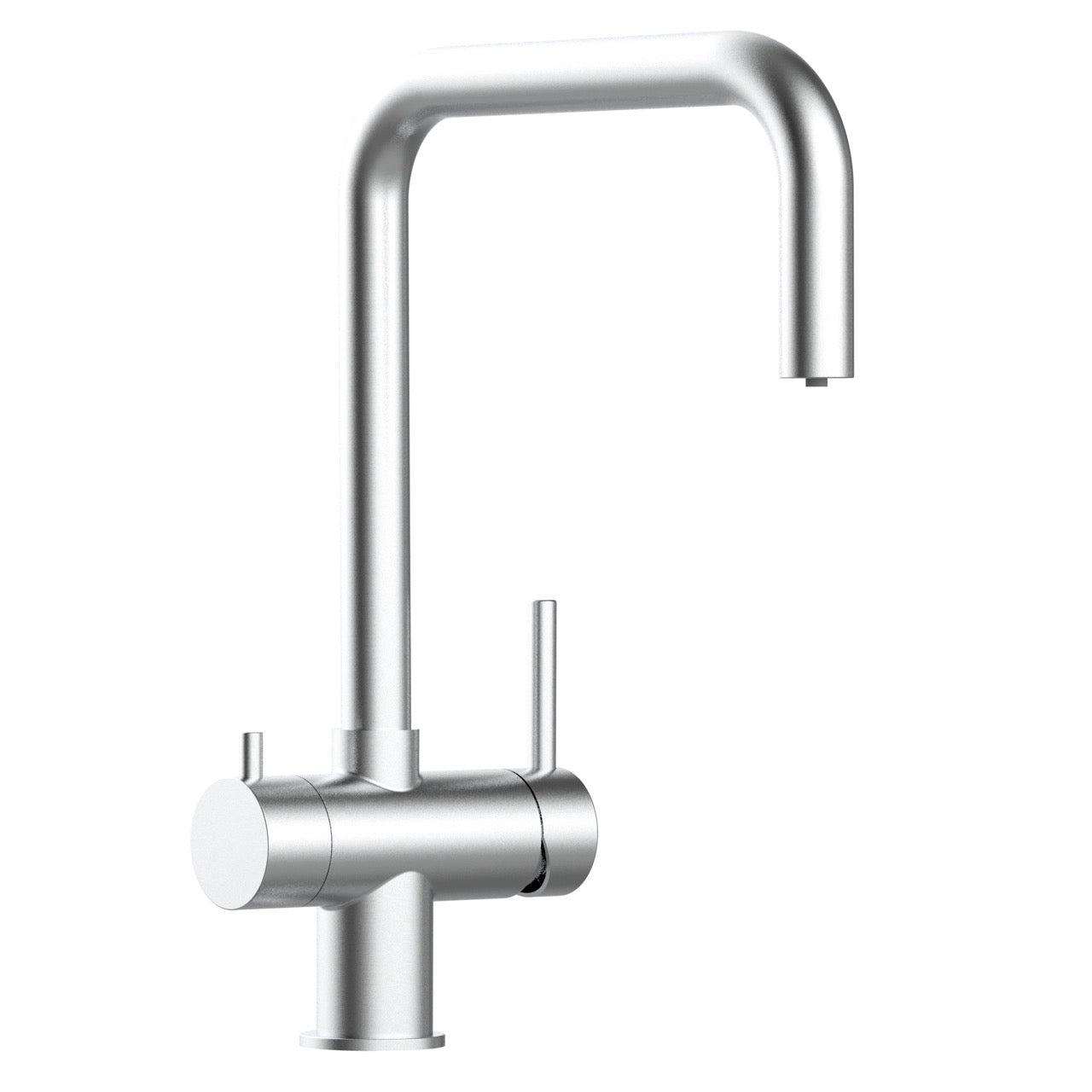 3 Way Kitchen Filter Tap in Solid STAINLESS STEEL, with 360° Swivel N-Spout, Brushed