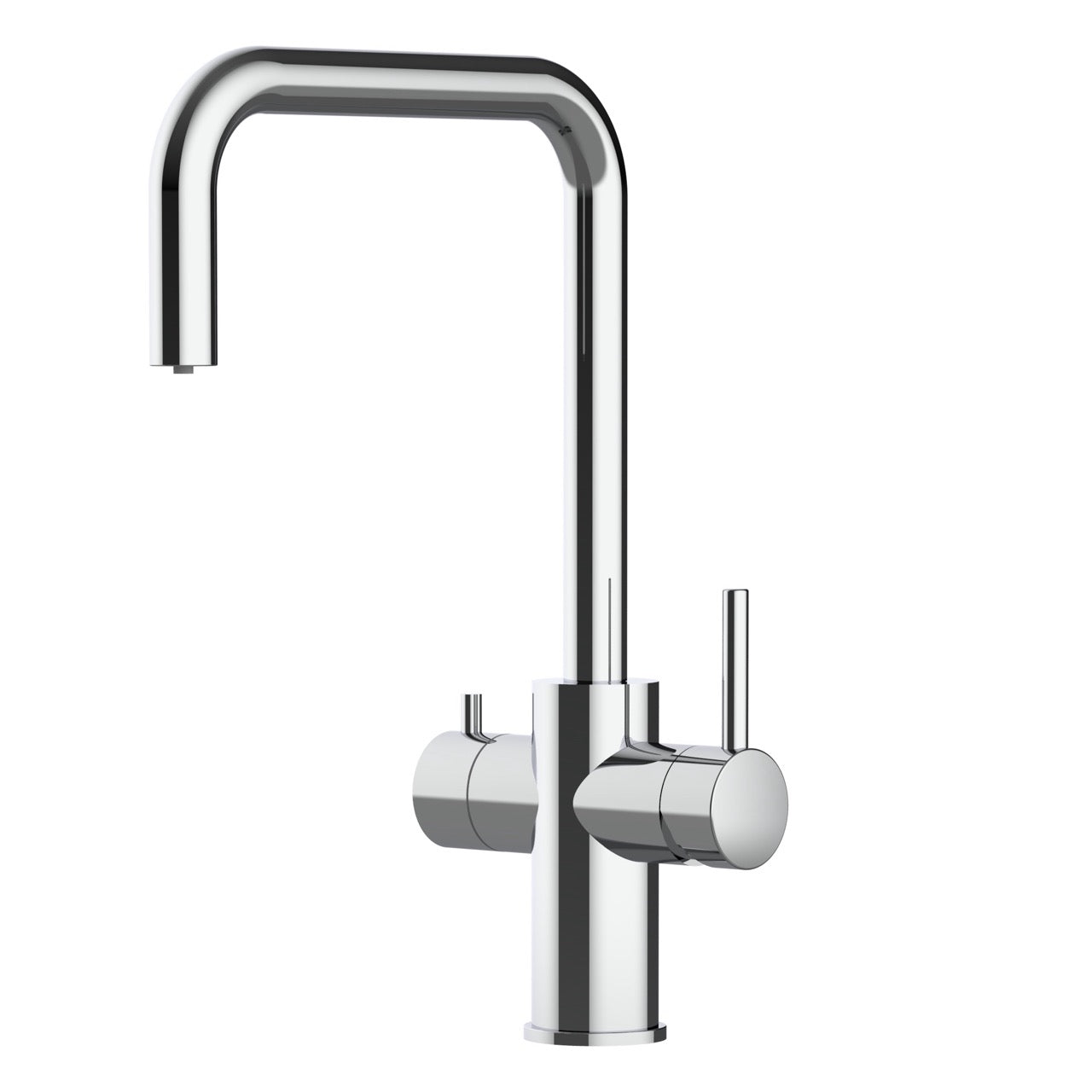 5 Way Kitchen Filter Tap in Solid STAINLESS STEEL, with 360° Swivel N-Spout, Polished