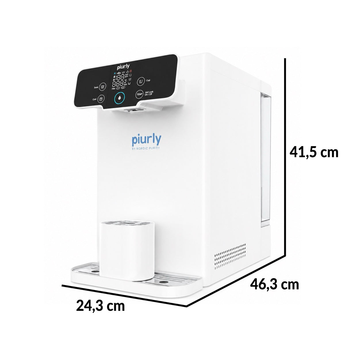 H2OMaster Countertop RO Filter & Sparkling Machine - White