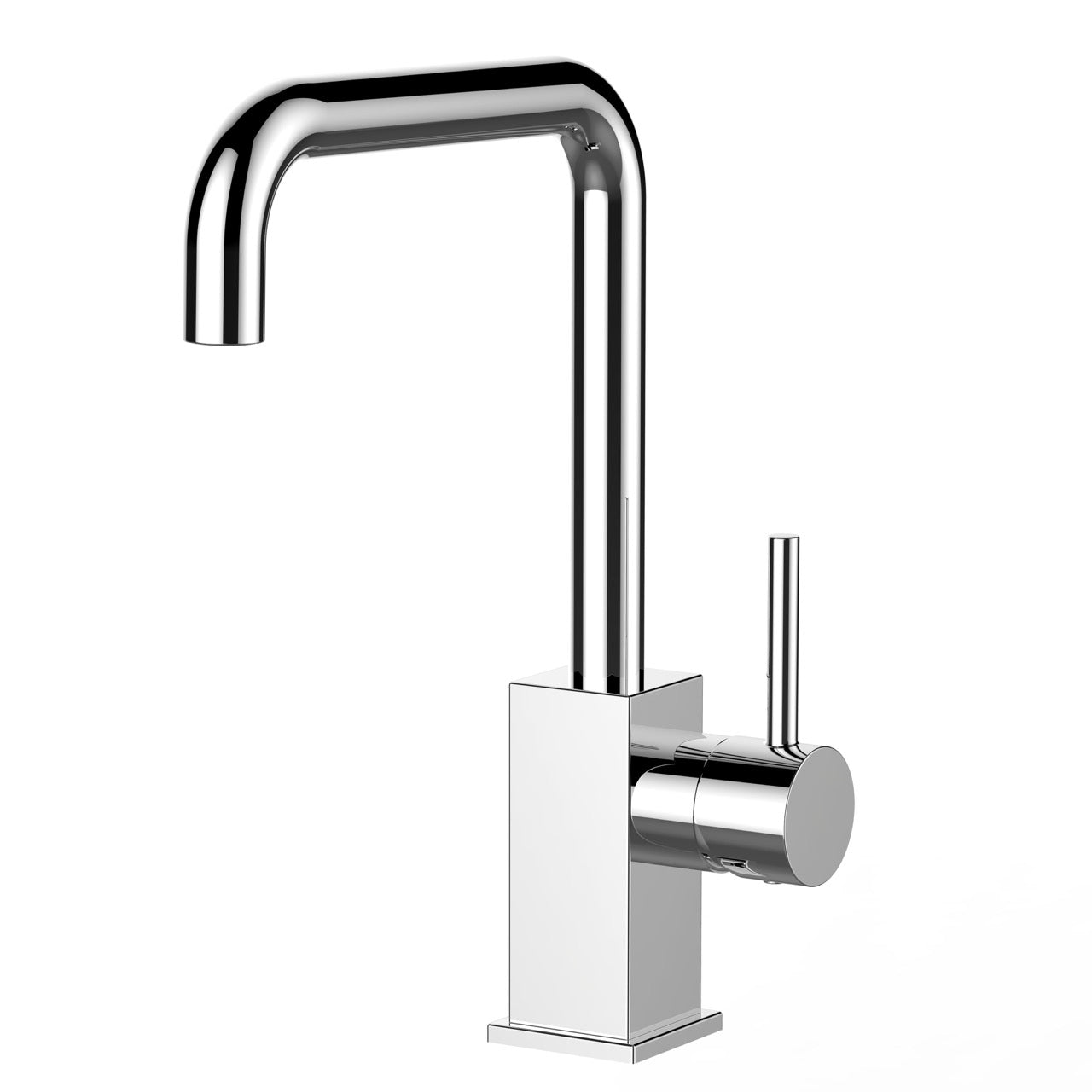 Kitchen Tap, Single lever, QU, with 360° swivel N-Spout, Chrome