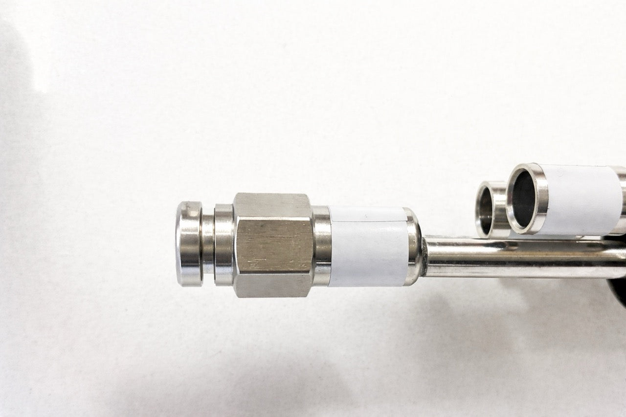 Raccordo Acqua Potabile in Inox Aisi 316 da 10x1 a ⌀ 6mm per sostituzione Flessibili standard in ottone