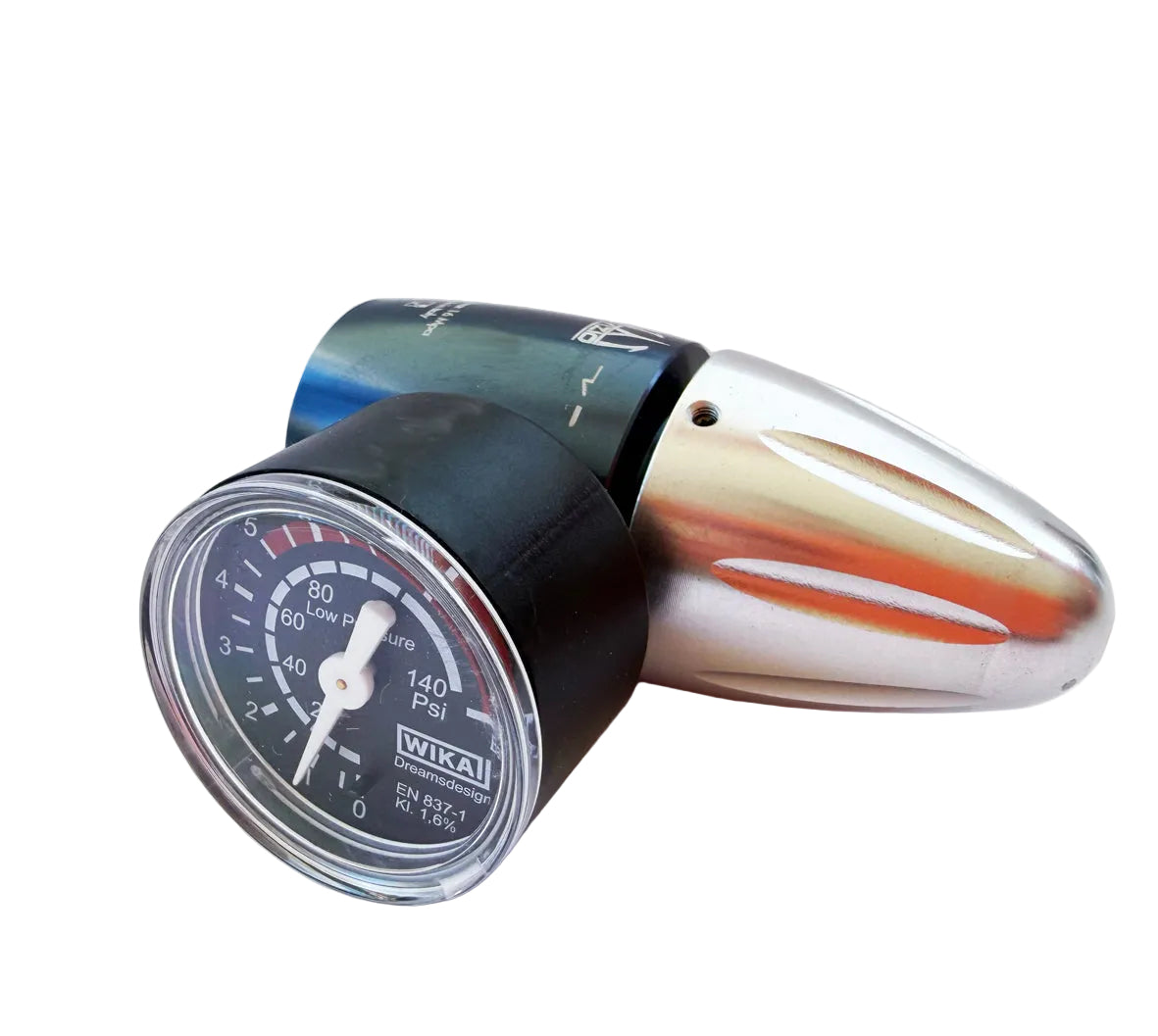 CO₂ Pressure Reducer for ACME Cylinder Connection with Manometer (SodaStream Compatible)