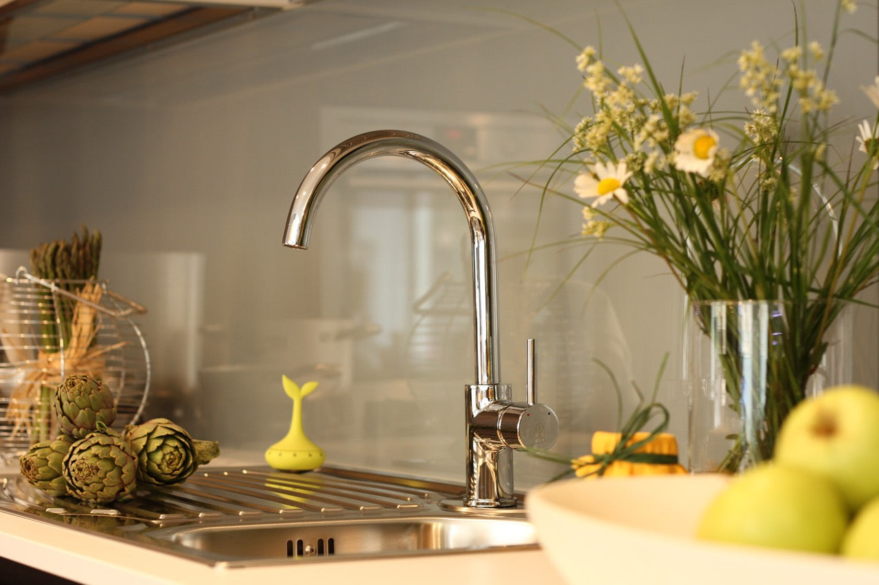 Mitigeur De Cuisine, Monocommande, SAM, avec bec pivotant 360° en U, Chromé