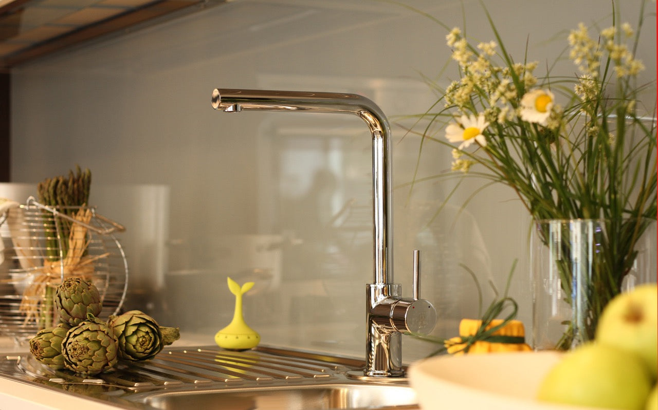 Kitchen Tap, Single lever, SM, with 360° swivel L-Spout, Chrome