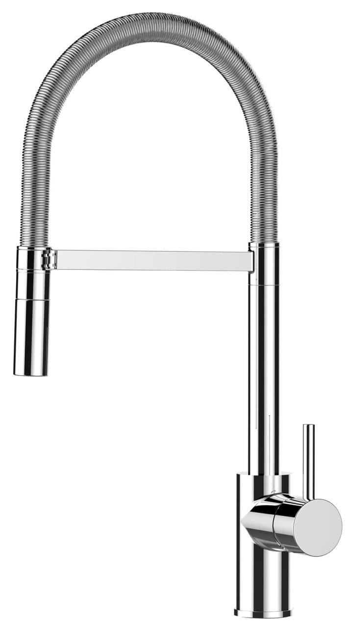 Kitchen Tap, Single lever, SM, with 360° swivel spout and 2-jets removable Spray, Chrome