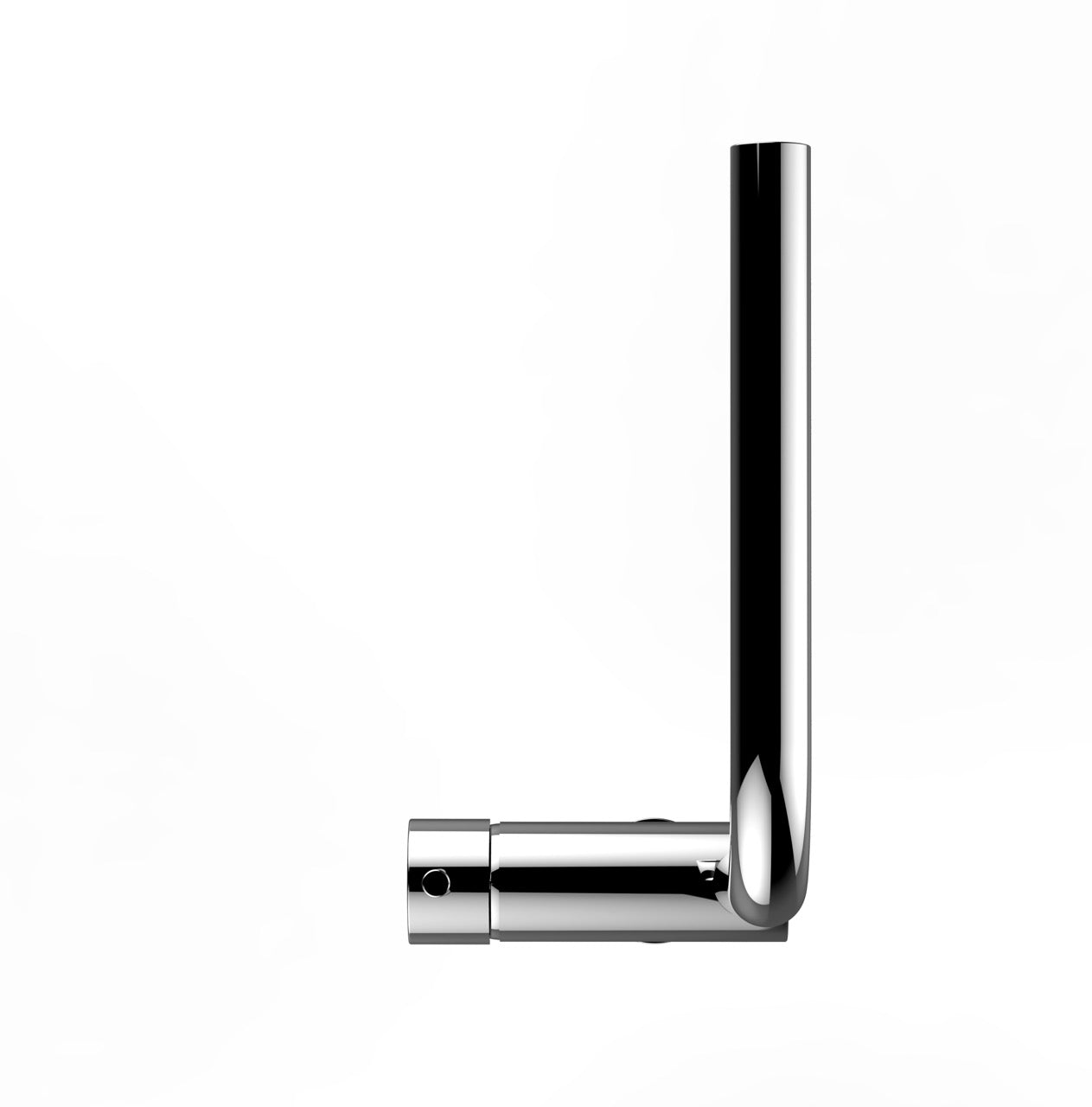 Under Window Kitchen Tap, folding spout to reach 6 cm, with 360° swivel L-Spout, Chrome