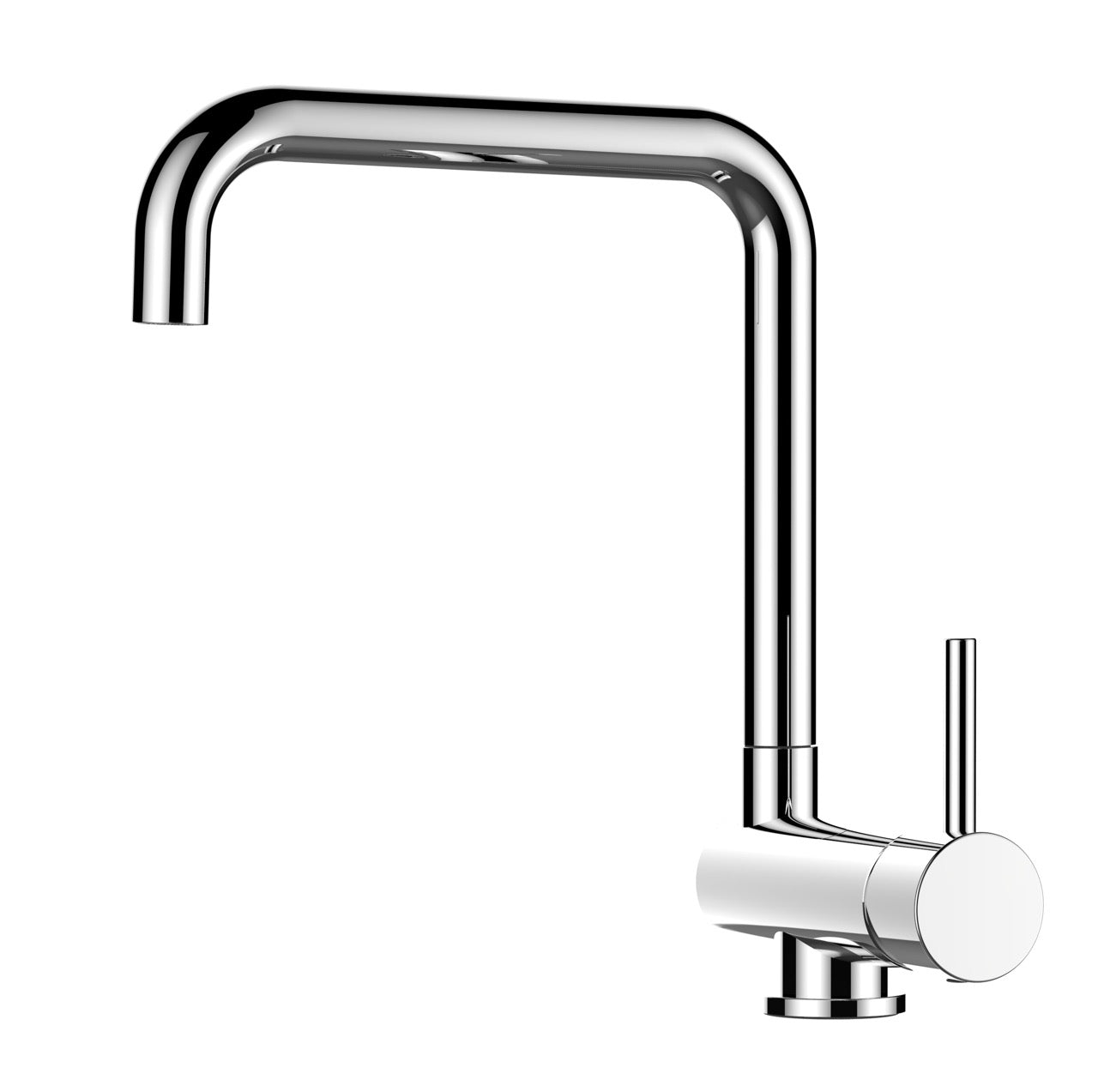 Grifo de Cocina Bajo Ventana, abatible a 6CM, con caño giratorio 360° en N, Cromado