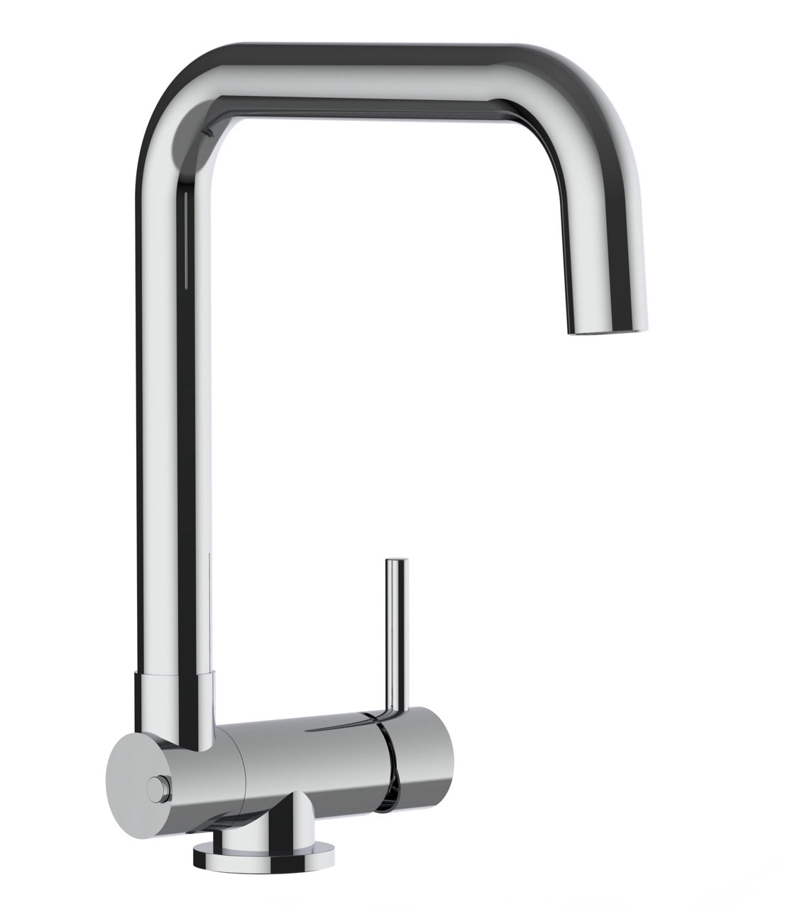 Under Window Kitchen Tap, folding spout to reach 4,5 cm, with 360° swivel N-Spout, Chrome