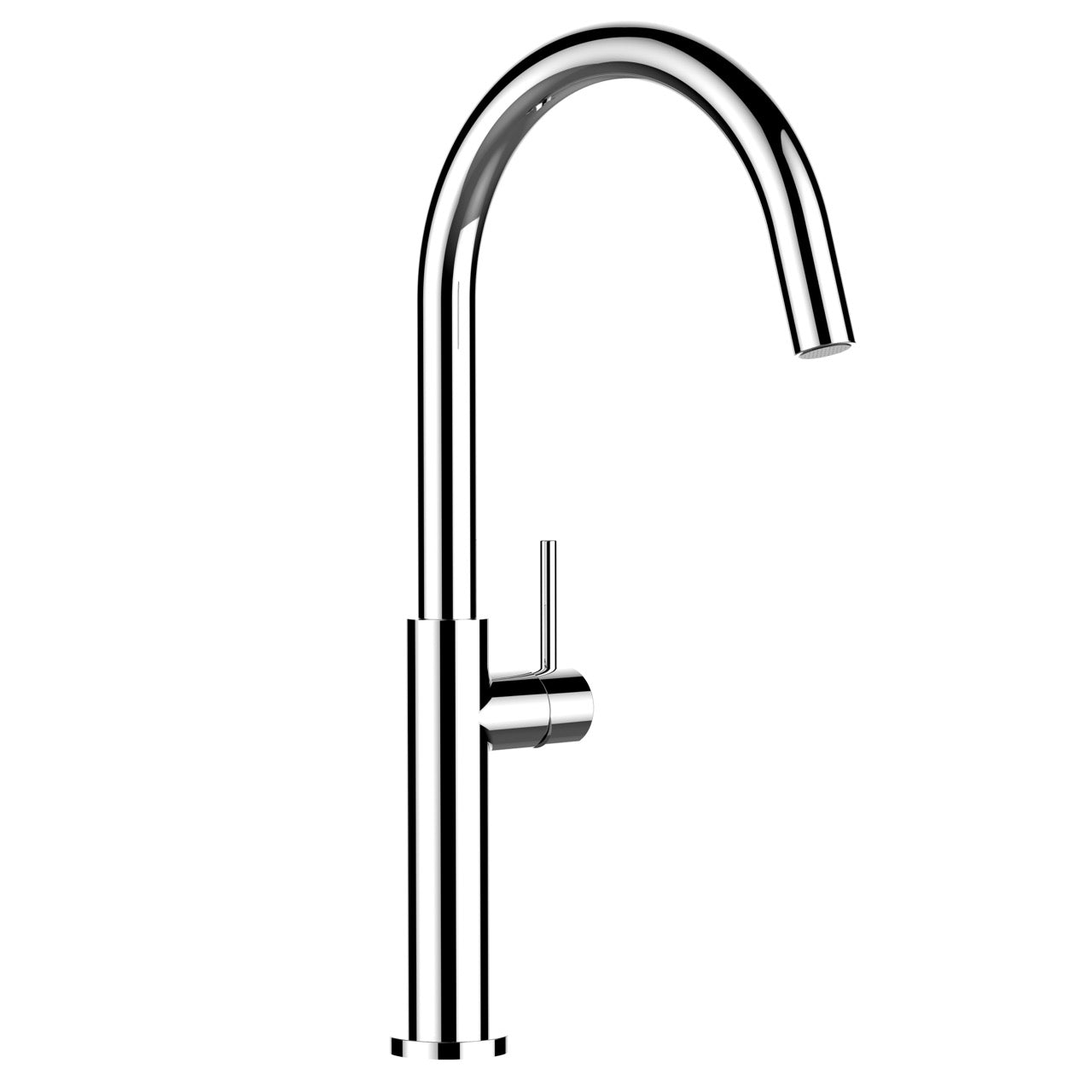 Kitchen Tap, Single lever, TC, with 360° swivel U-Spout, Chrome