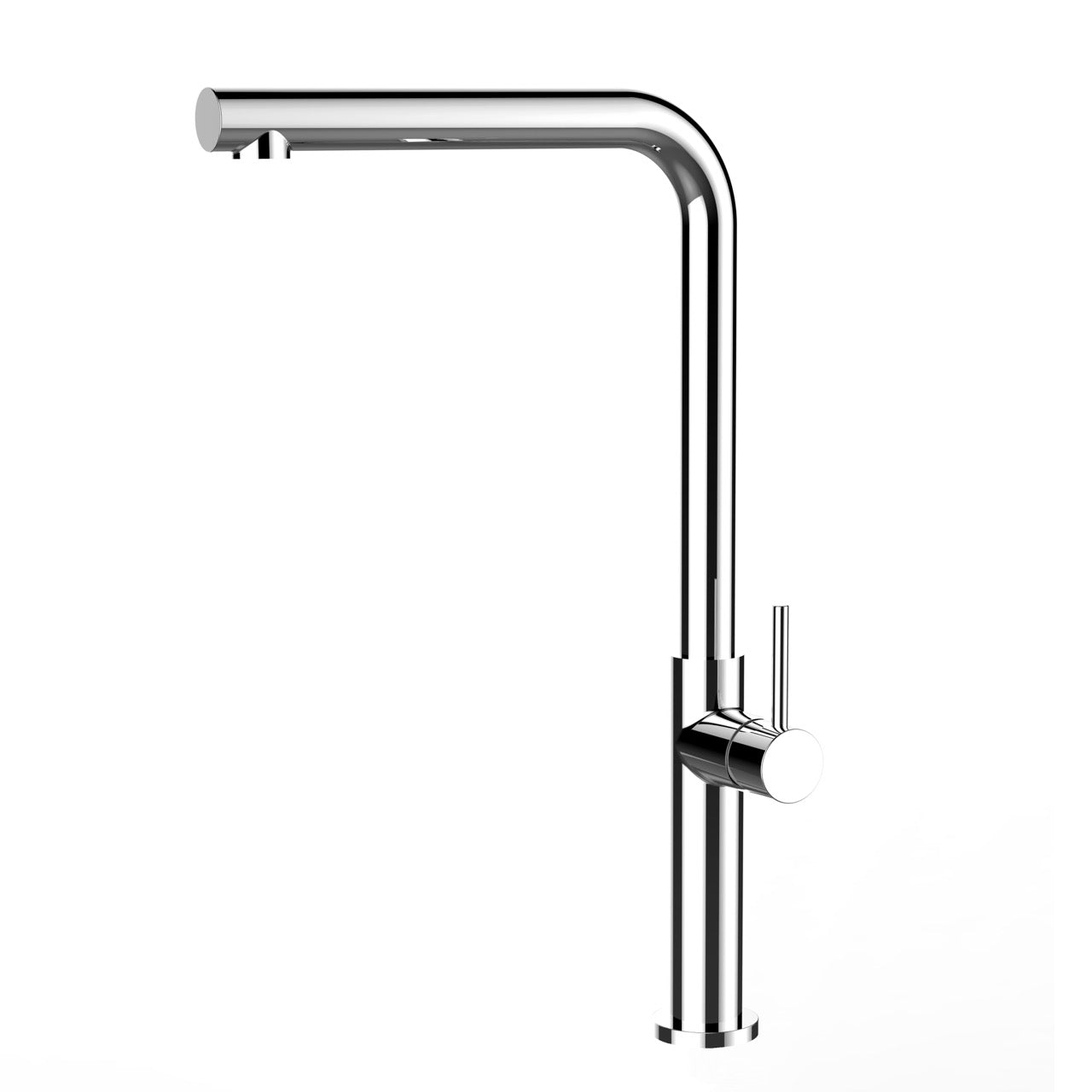 Kitchen Tap, Single lever, TC, with 360° swivel L-Spout, Chrome