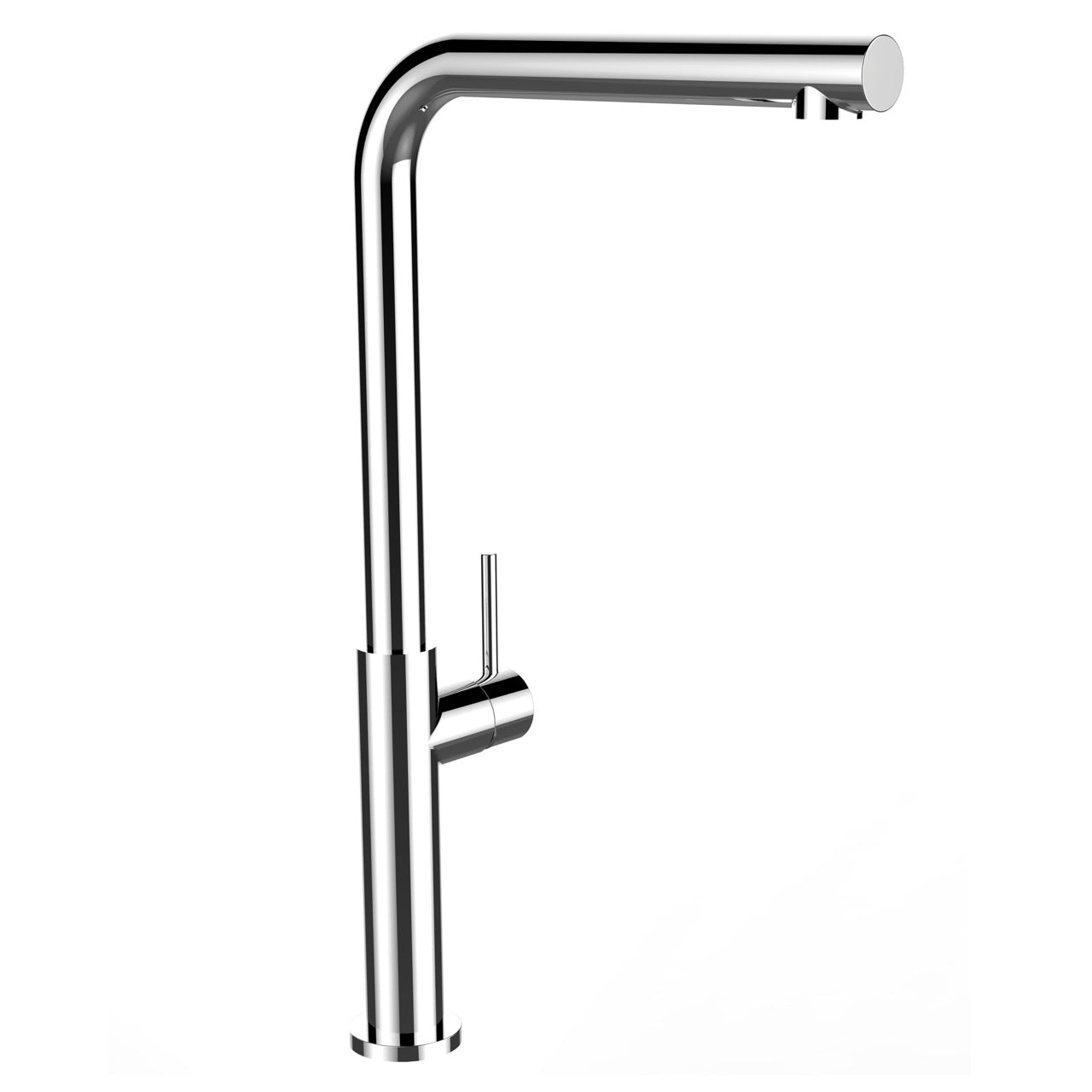 Kitchen Tap, Single lever, TC, with 360° swivel L-Spout, Chrome
