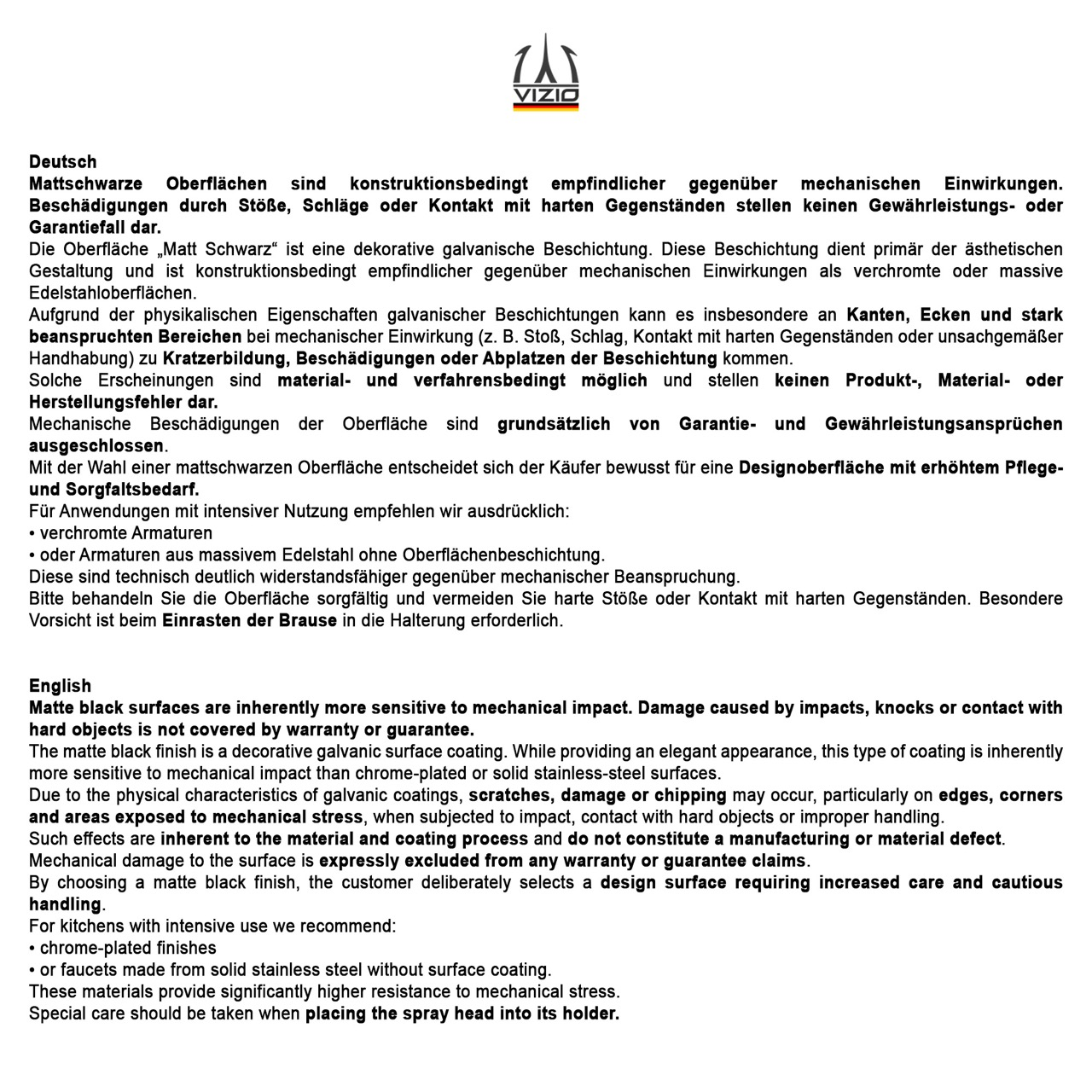 3 Way Kitchen Filter Tap, BOD, with 360° swivel spout and 2-jets removable Spray, Matte Black / White