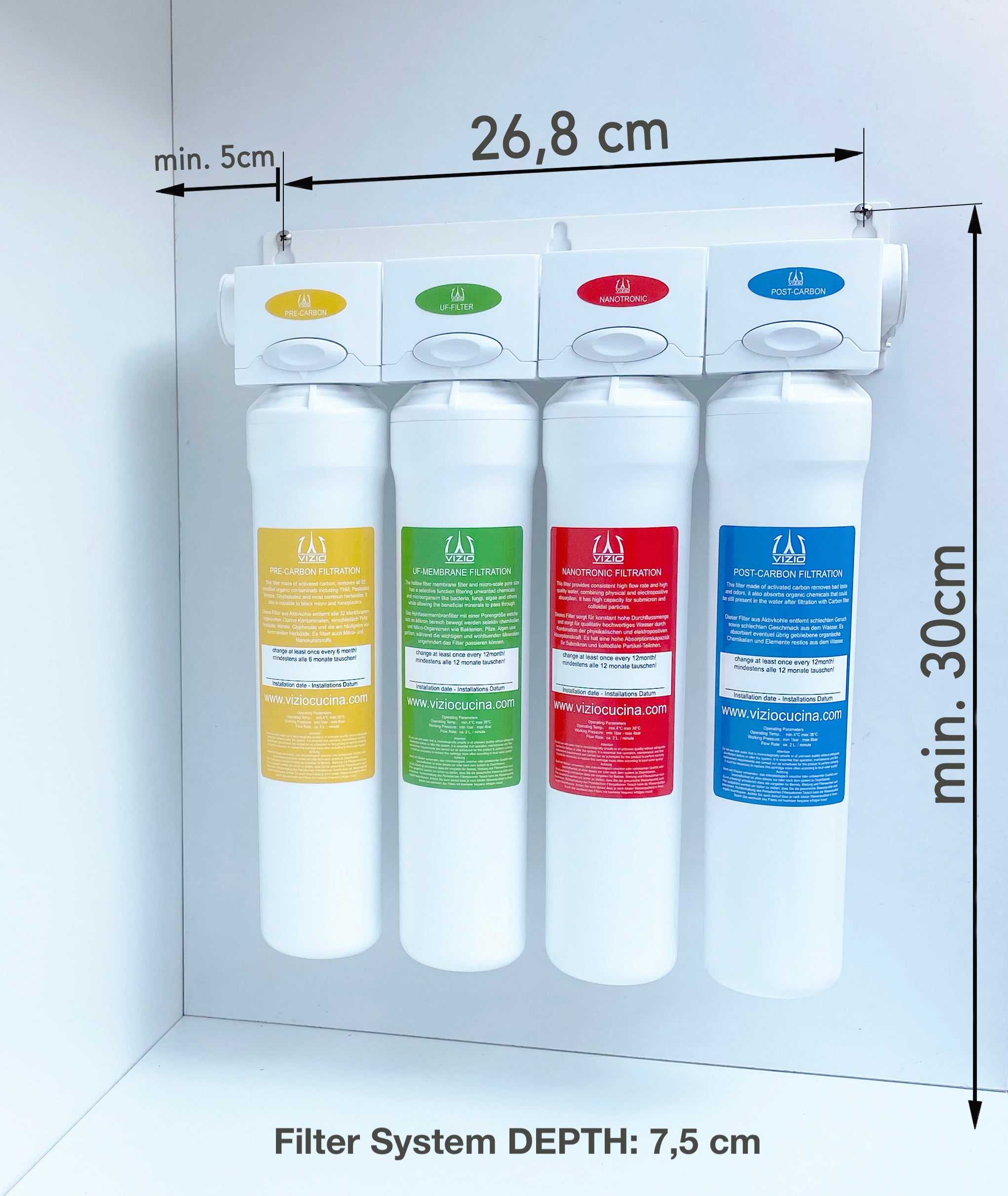 COMPLETE KIT 5 Way Kitchen Filter Tap in Solid STAINLESS STEEL with swivel U-Spout, Polished + SPARKLING Machine + CO2 pressure reducer + Activated Carbon Water Filtration System