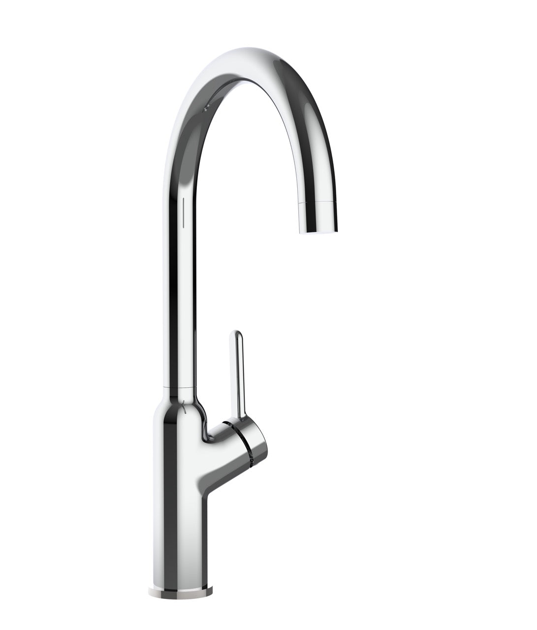 Rubinetto cucina monocomando, BOD, canna a U girevole a 360°, Cromato