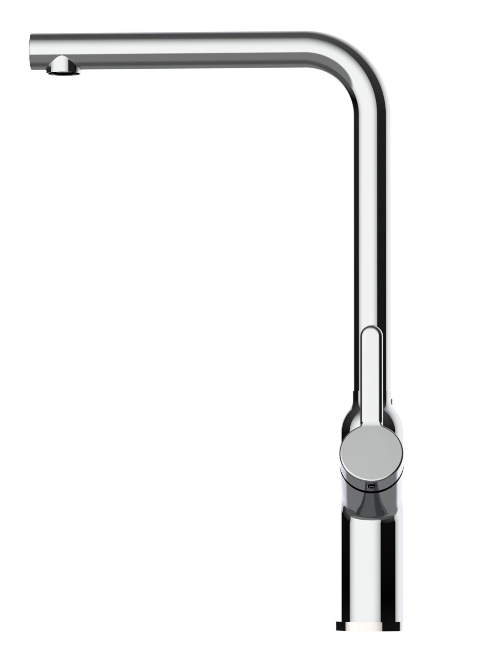 Rubinetto cucina monocomando, BOD, canna a L girevole a 360°, Cromato