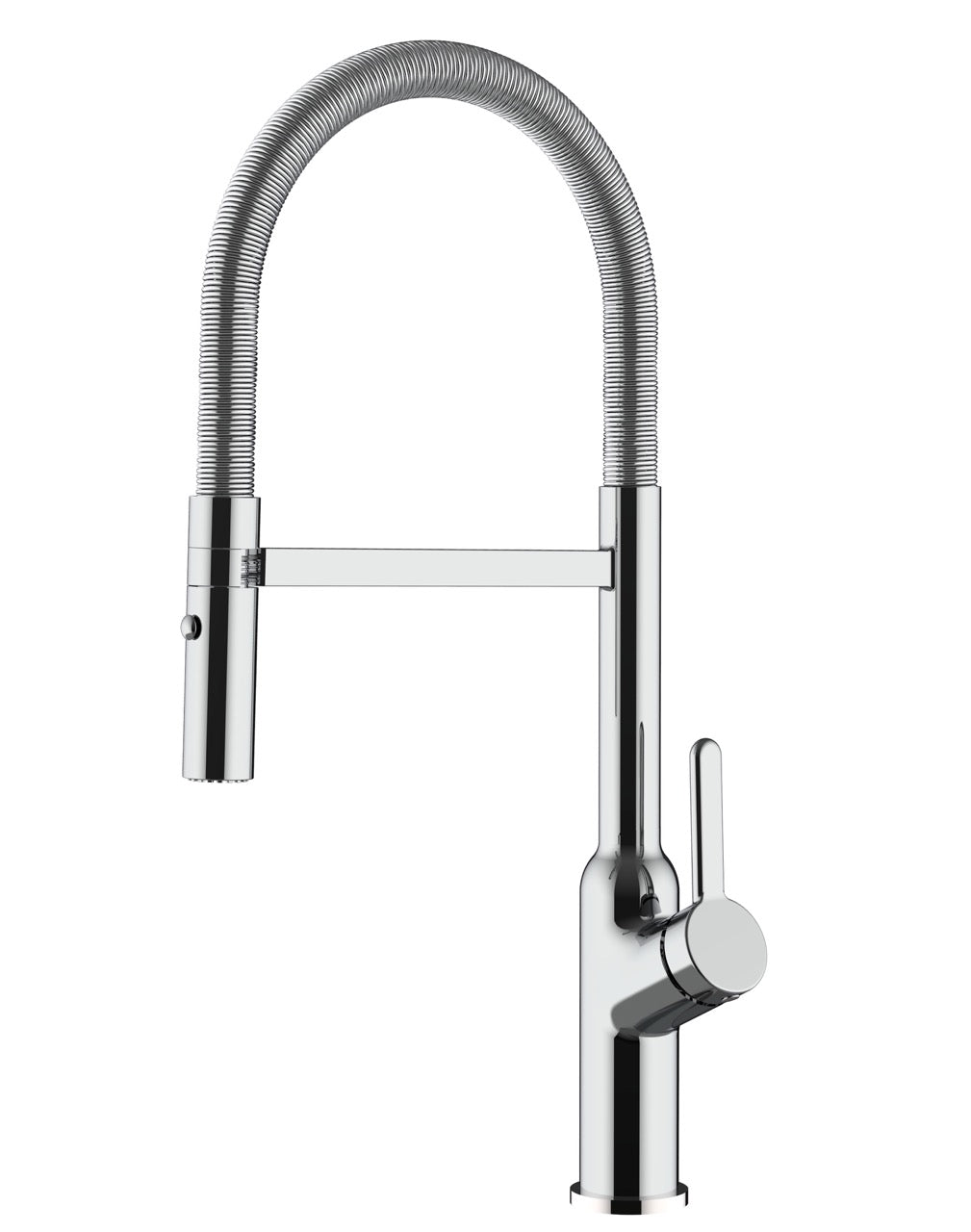 Kitchen Tap, Single lever, BOD, with 360° swivel spout and 2-jets removable Spray, Chrome