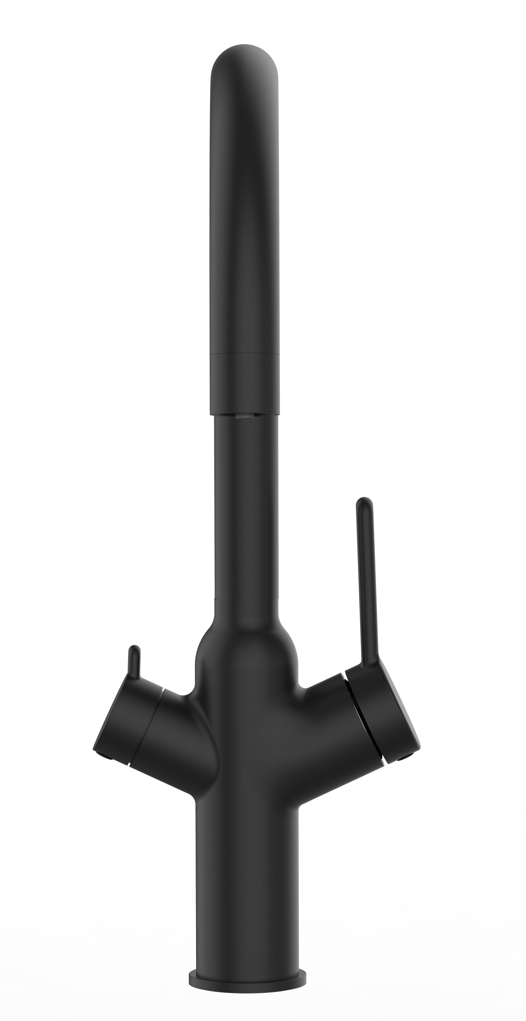 4 Way Kitchen Filter Tap, BOD, with 360° Swivel U-Spout, Matte Black