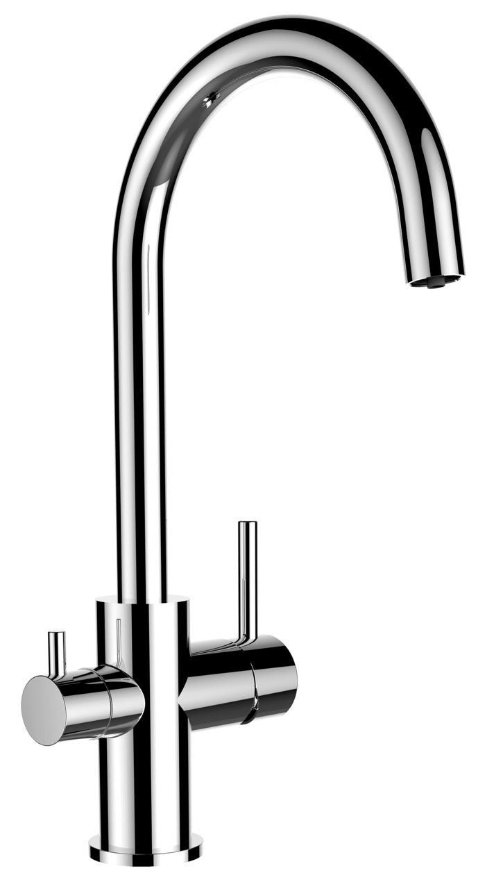 3 Way Kitchen Filter Tap, FL, with 360° Swivel U-Spout, Chrome