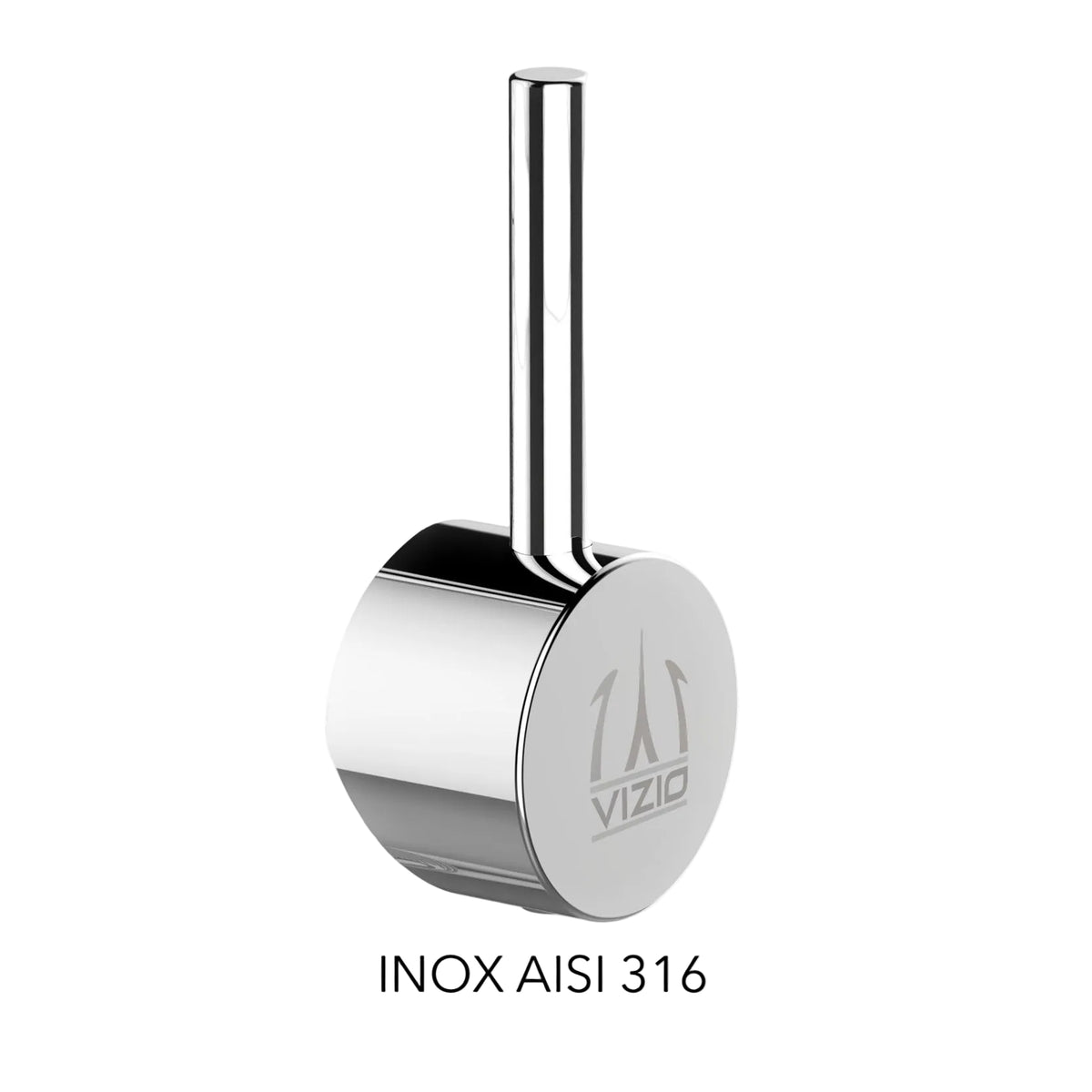Replacement Handle for Hot/Cold Water, VZFX Series, Polished Stainless Steel