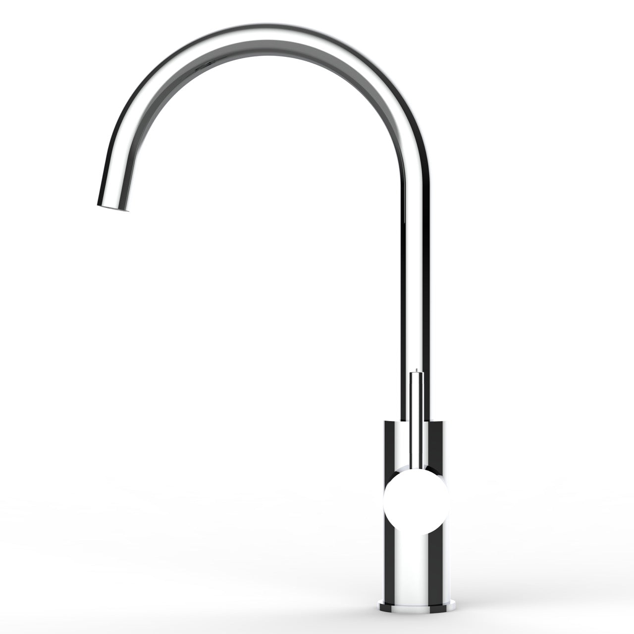 5 Way Kitchen Filter Tap in Solid STAINLESS STEEL, with 360° Swivel U-Spout, Polished