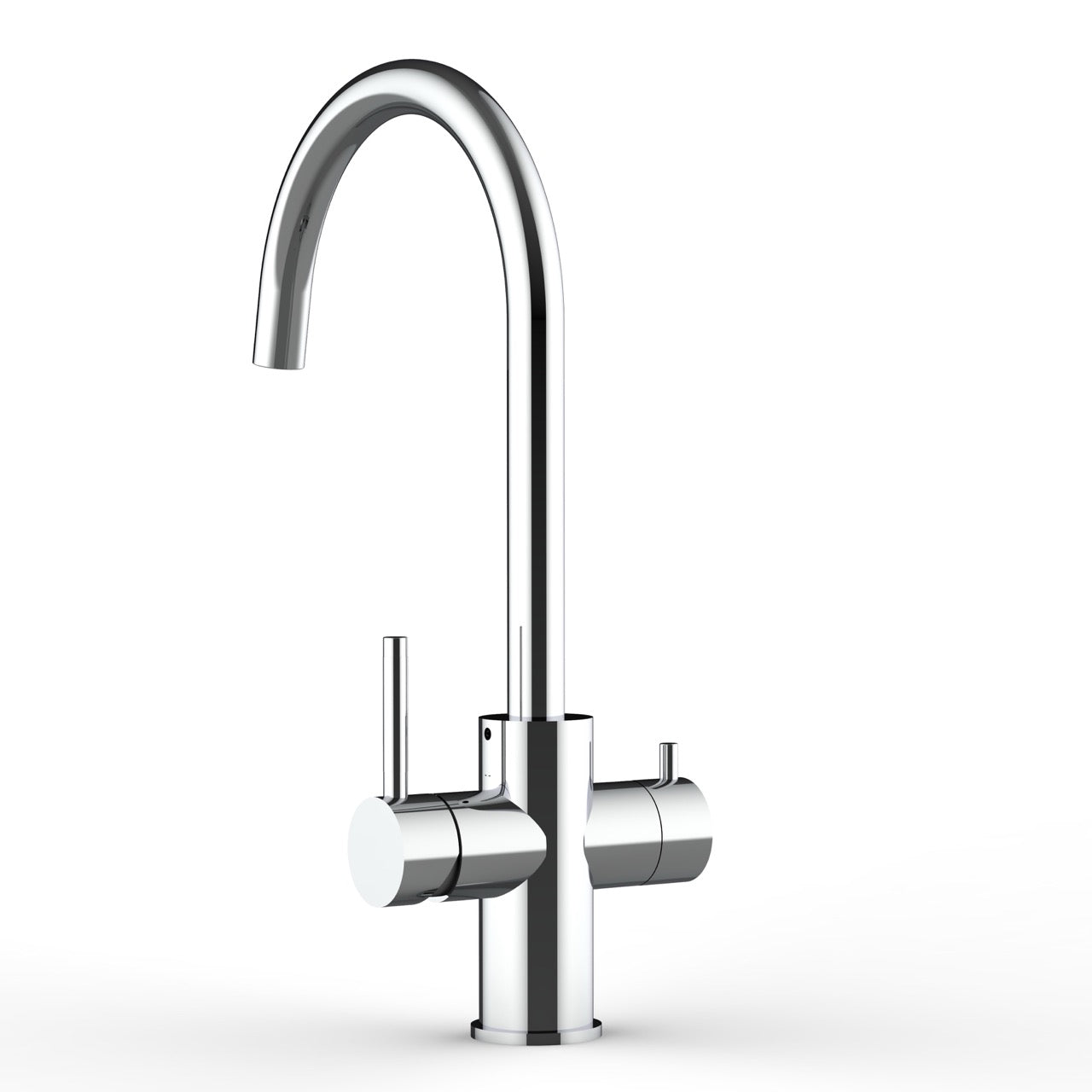 5 Way Kitchen Filter Tap in Solid STAINLESS STEEL, with 360° Swivel U-Spout, Polished