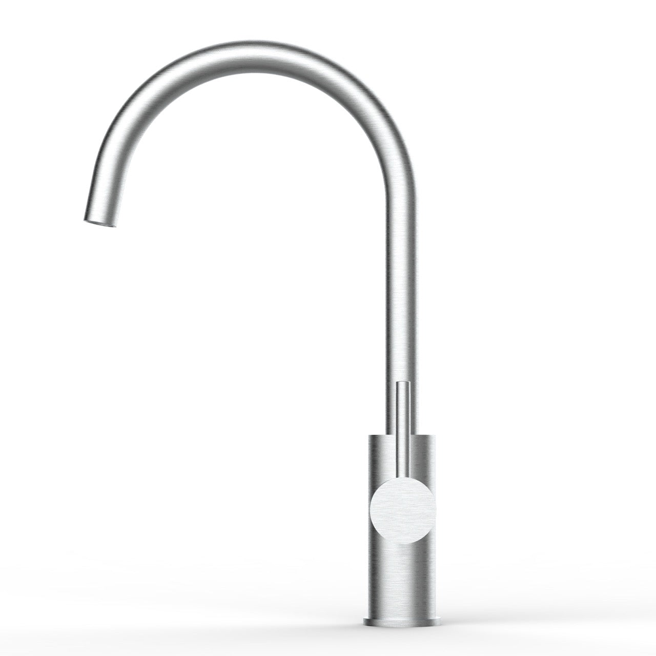 5 Way Kitchen Filter Tap in Solid STAINLESS STEEL, with 360° Swivel U-Spout, Brushed