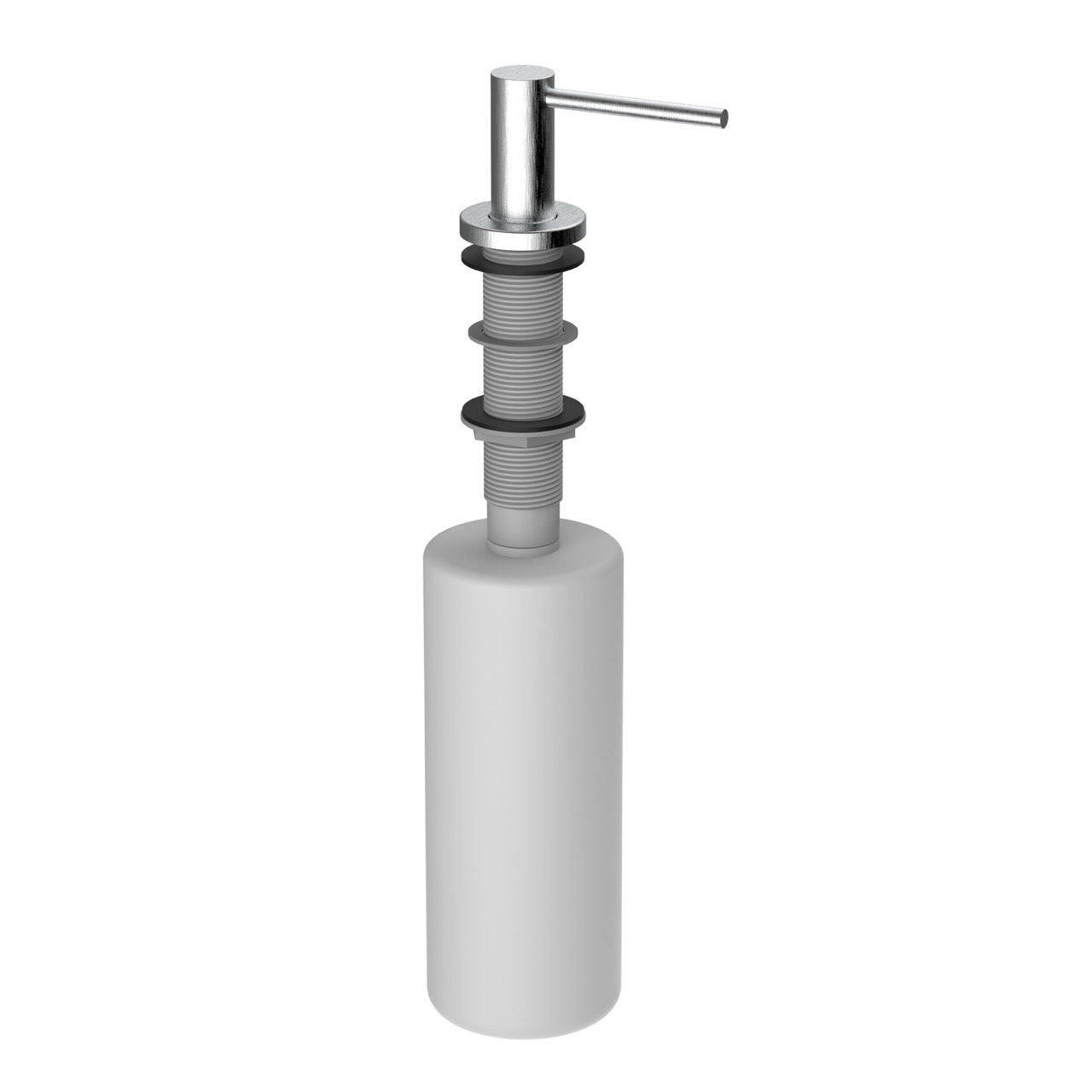 Stainless Steel Soap Dispenser, Brushed Finish, Removable Top for Easy Refill