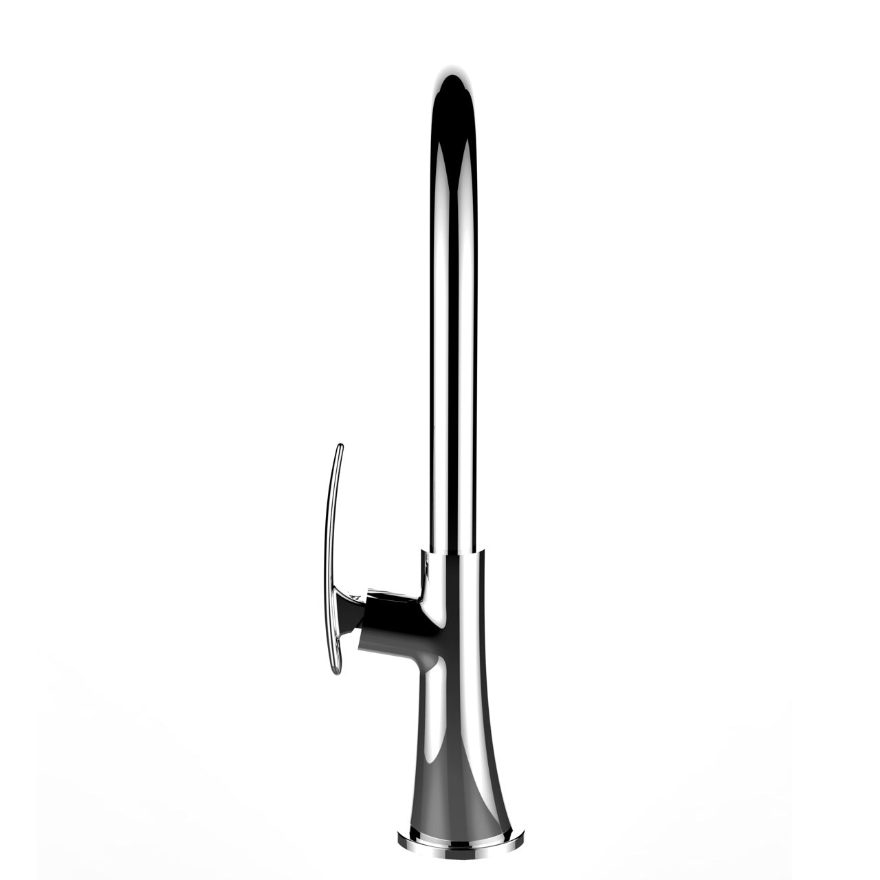 Kitchen Tap, Single lever, LEAF, with 360° swivel U-Spout, Chrome