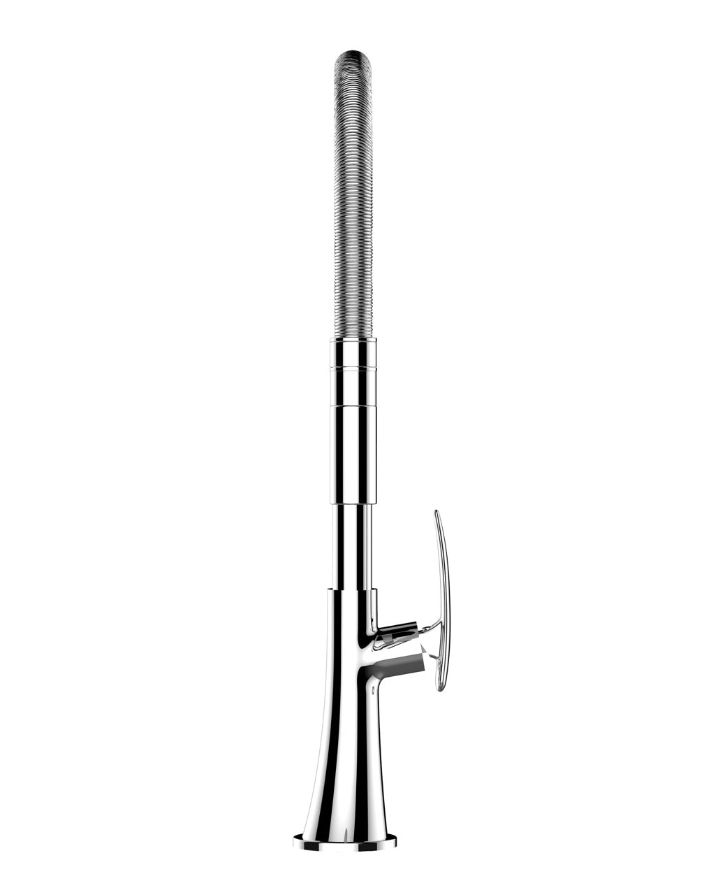 Kitchen Tap, Single lever, LEAF, with 360° swivel spout and 2-jets removable Spray, Chrome