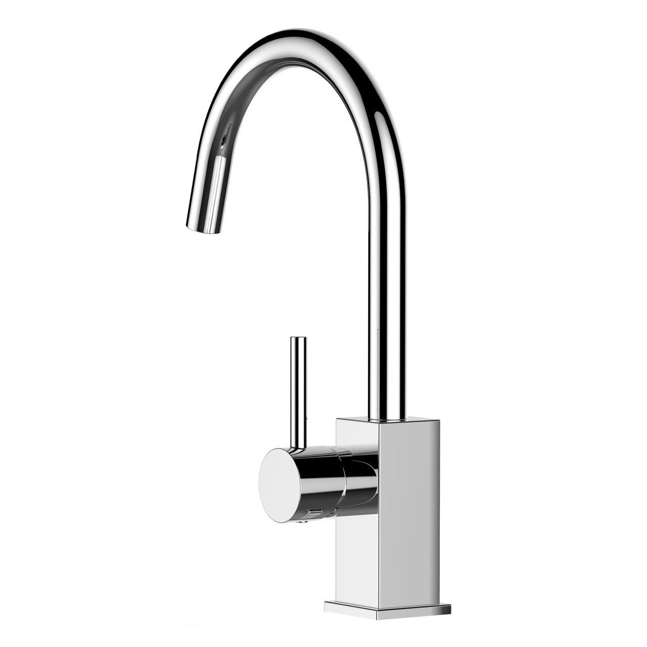 Kitchen Tap, Single lever, QU, with 360° swivel U-Spout, Chrome