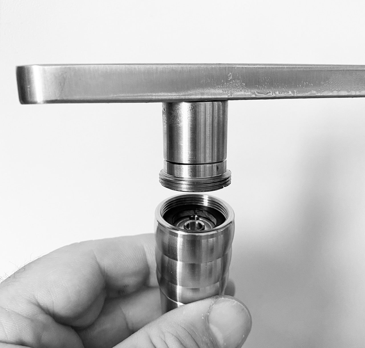 Stainless Steel V4A (AISI 316) Adapter for Water Whirler M16,5x1 to M22x1 Thread