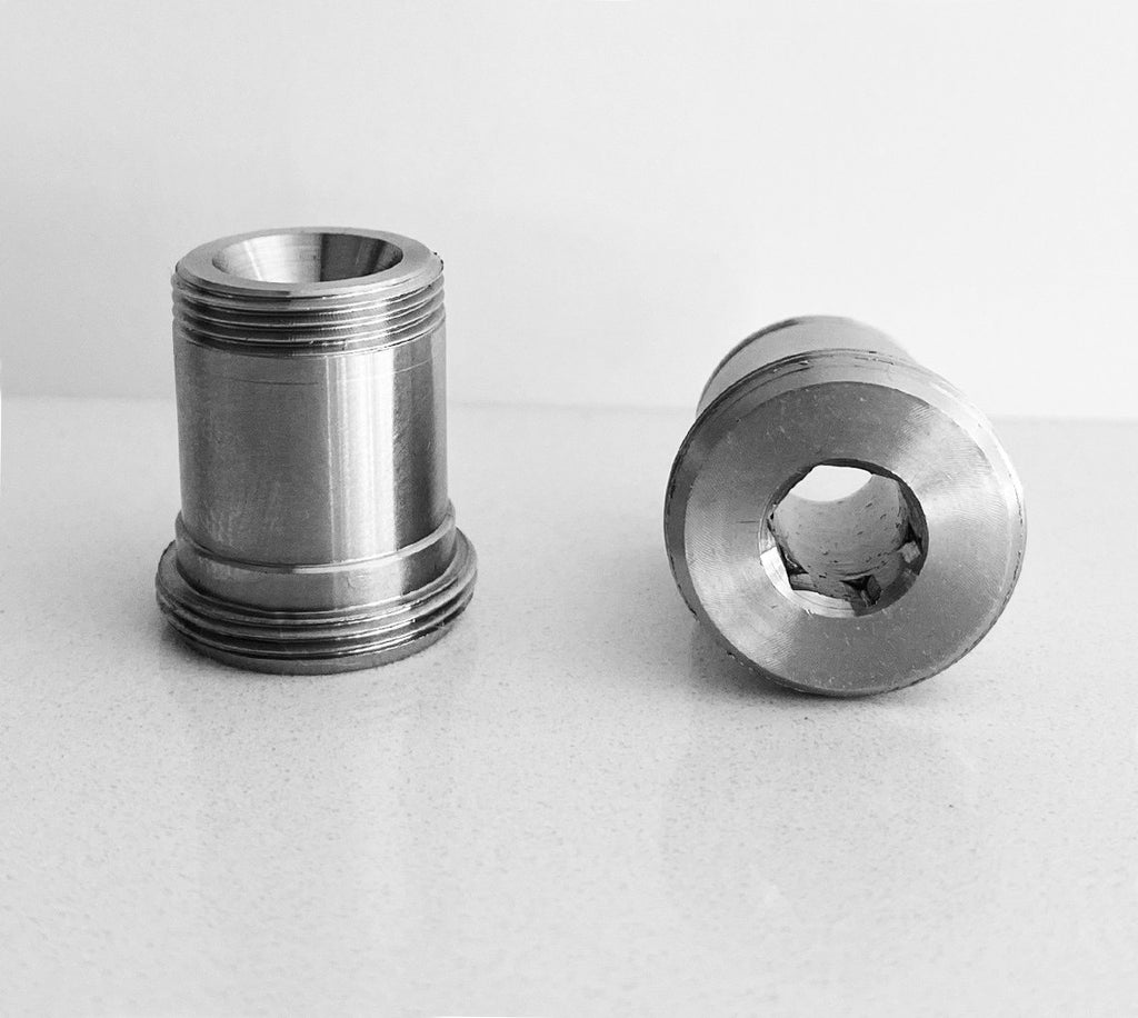 Stainless Steel V4A (AISI 316) Adapter for Water Whirler M18x1 to M22x1 Thread