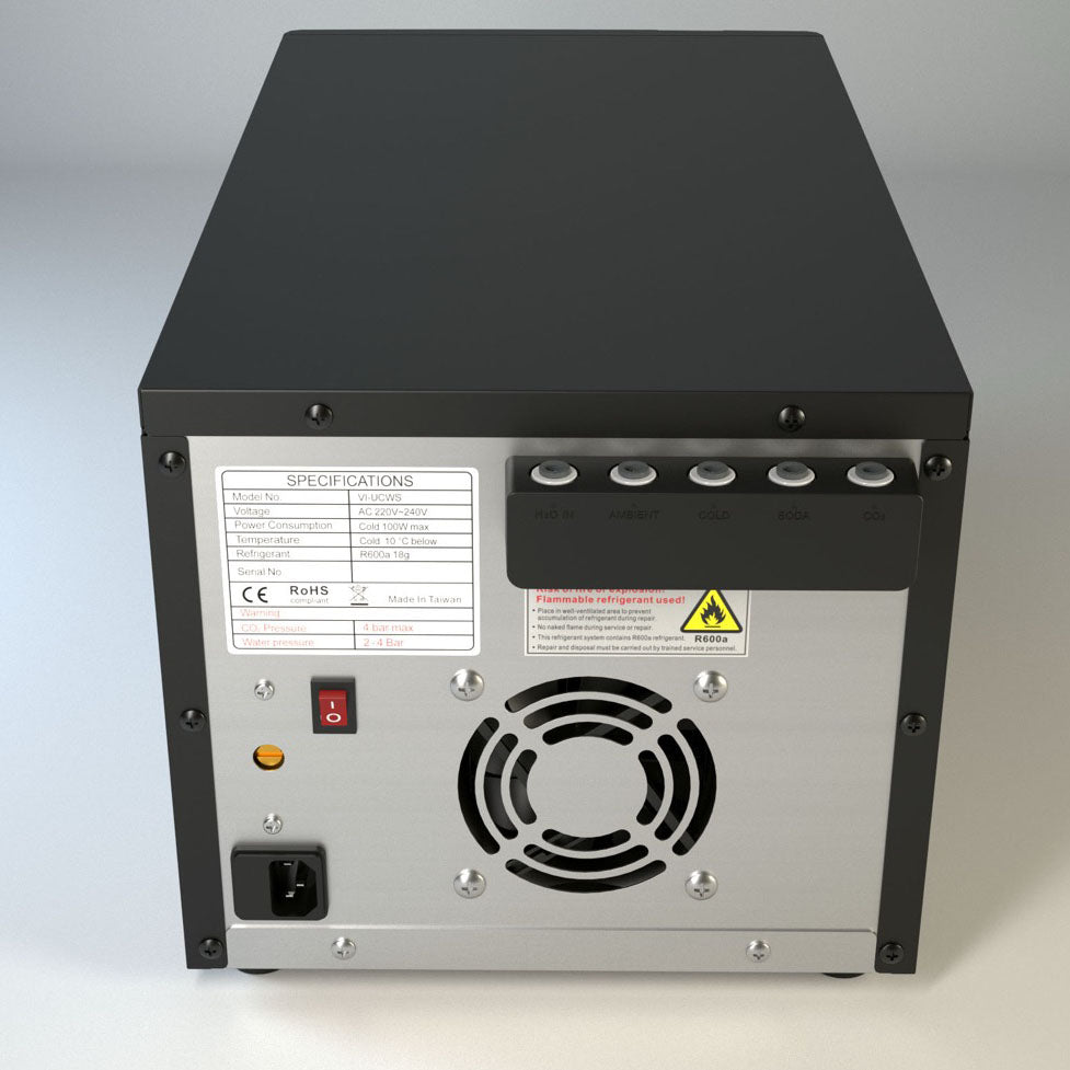 Sparkling Water Machine, CO2 Carbonator, Enjoy Fresh, Chilled & Still Water + CO₂ Pressure Reducer + Adapter for Standard 425 g CO₂ Cylinders