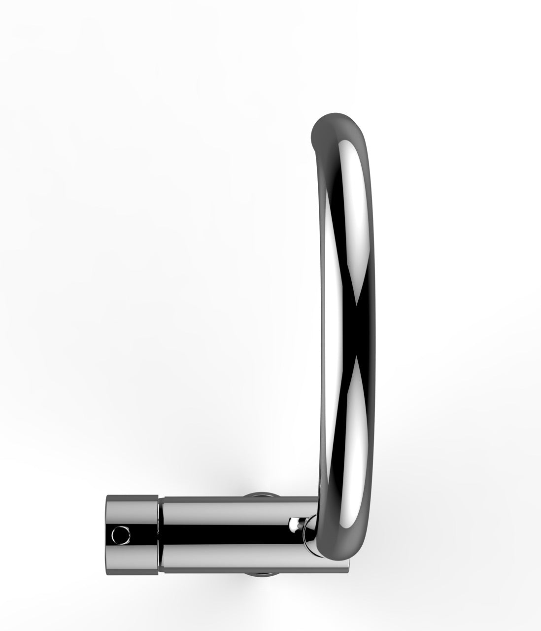 Under Window Kitchen Tap, folding spout to reach 6 cm, with 360° swivel U-Spout, Chrome