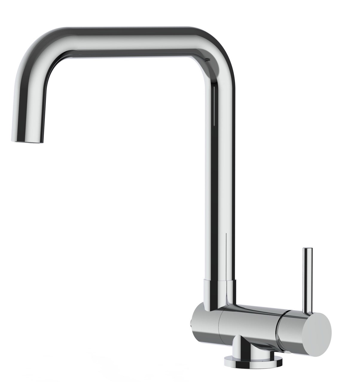 Under Window Kitchen Tap, folding spout to reach 4,5 cm, with 360° swivel N-Spout, Chrome