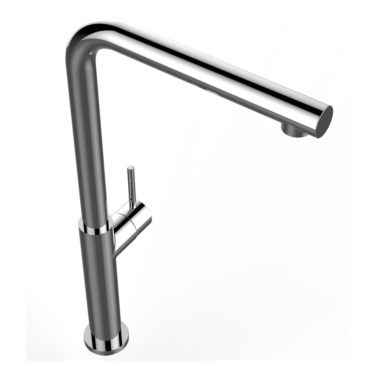 Kitchen Tap, Single lever, TC, with 360° swivel L-Spout, Chrome