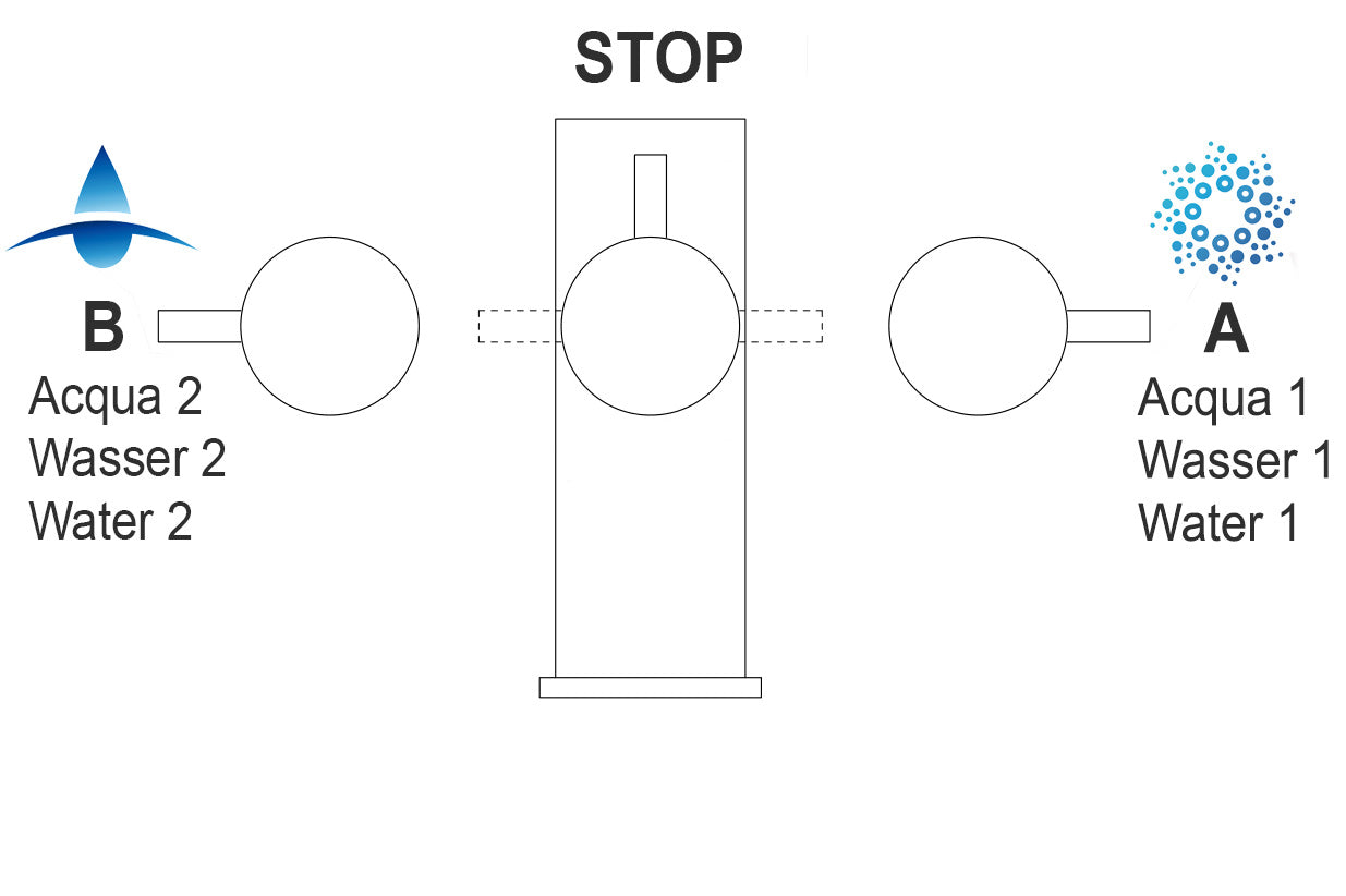 4 Way Kitchen Filter Tap in Solid STAINLESS STEEL, with 360° swivel spout and 2-jets removable Spray, Brushed / Orange