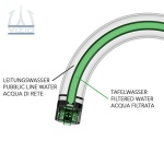 3 Wege Küchenmischer für alle gängigen Filtersysteme geeignet mit 360 ° schwenkbarem Auslauf - Schwarz Matt